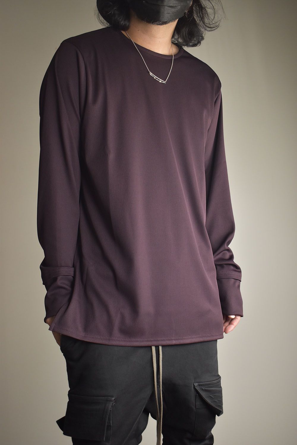 Base Layer Crew Neck "Bordeaux" / ベースレイヤークルーネック"ボルドー"