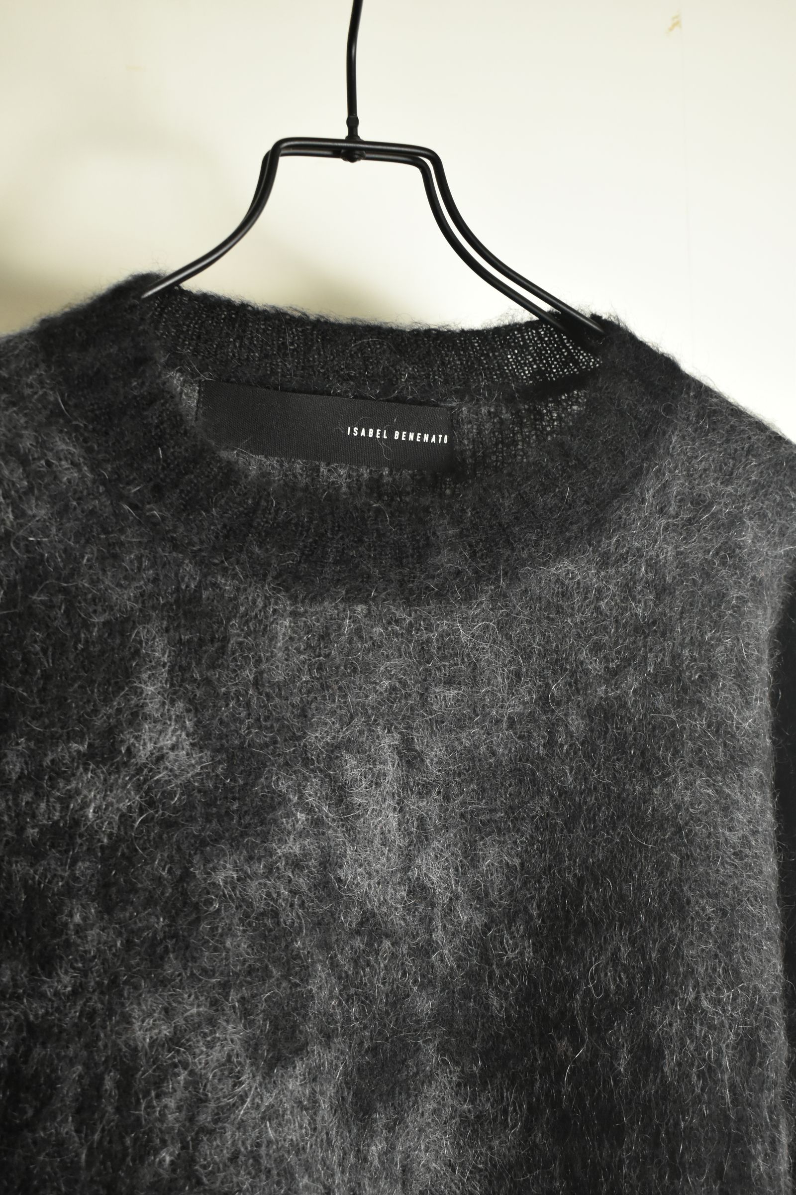 Gradation Mohair Knit Pullover"Black" / グラデーションモヘアニットプルオーバー"ブラック"