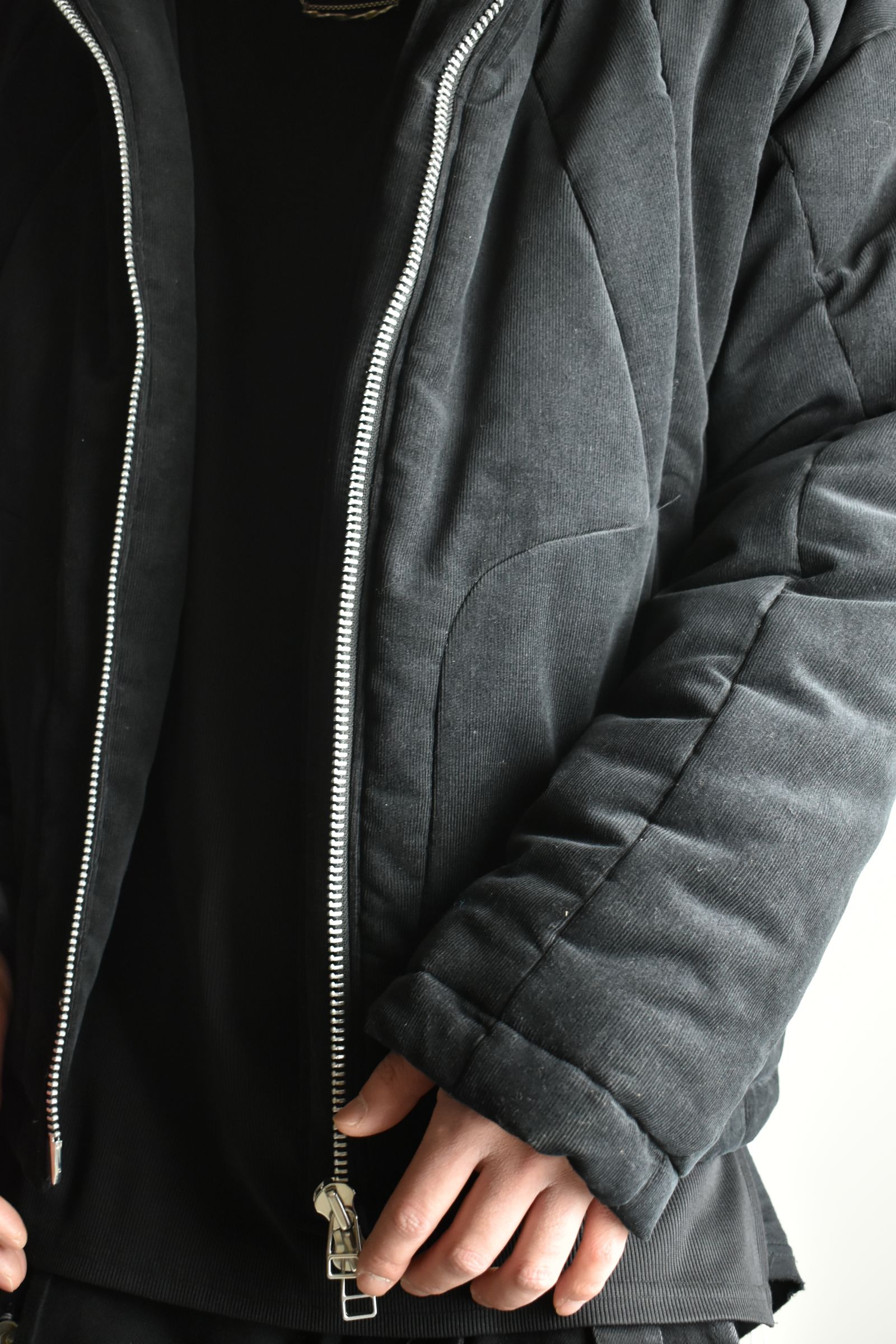 《2026AW先行予約》Corduroy Padded Blouson "Black" / コーデュロイパデッドブルゾン"ブラック"