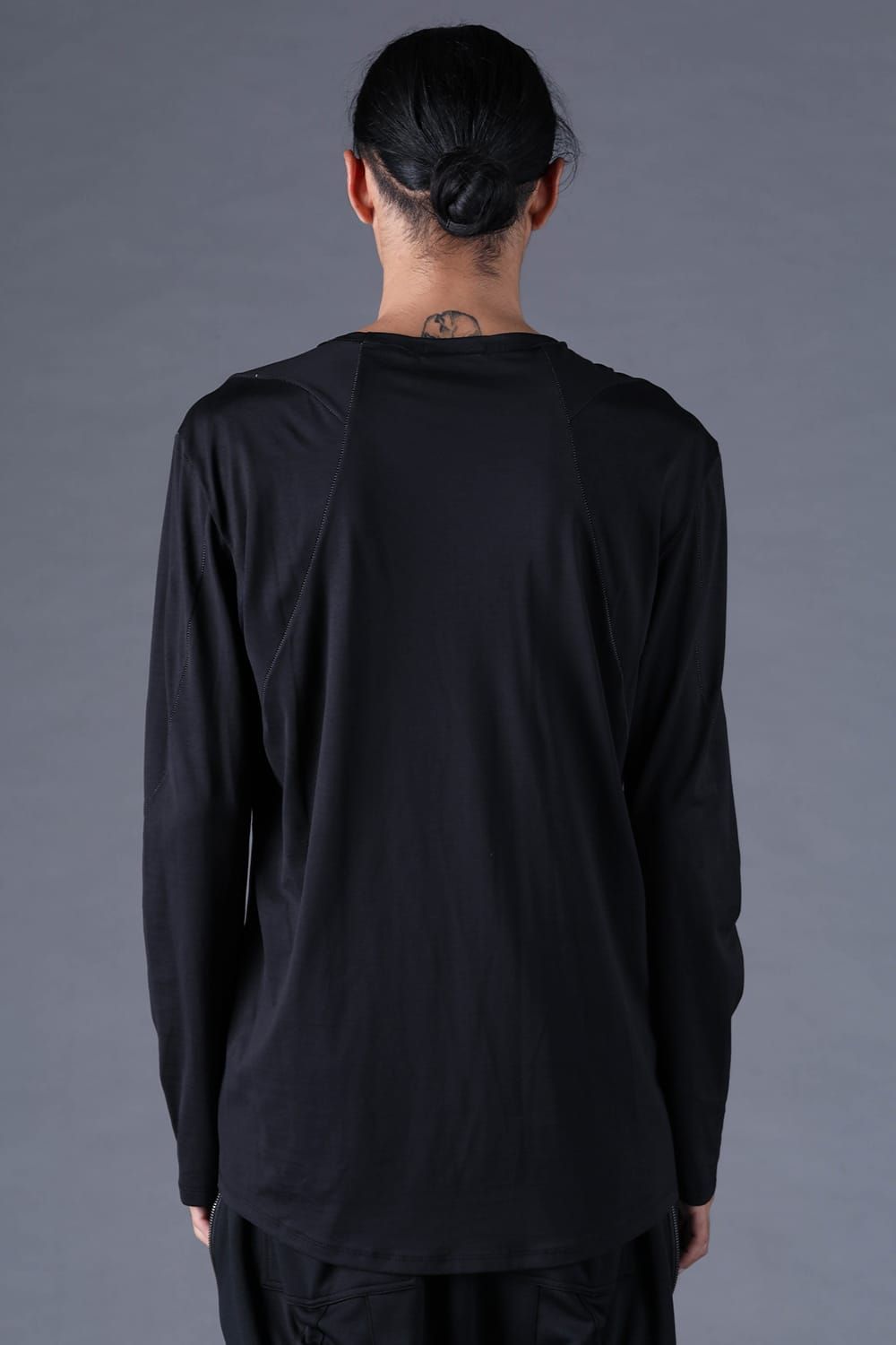 《2027SS先行予約分》100/3 Cotton L/ST T-Shirt"Black" / 100/3天竺ロングスリーブTee"ブラック"