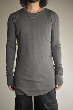 Modal x Cotton Rib Long Sleeve Tee "Dust" / モダール×コットンリブロンブスリーブTシャツ"ダスト"