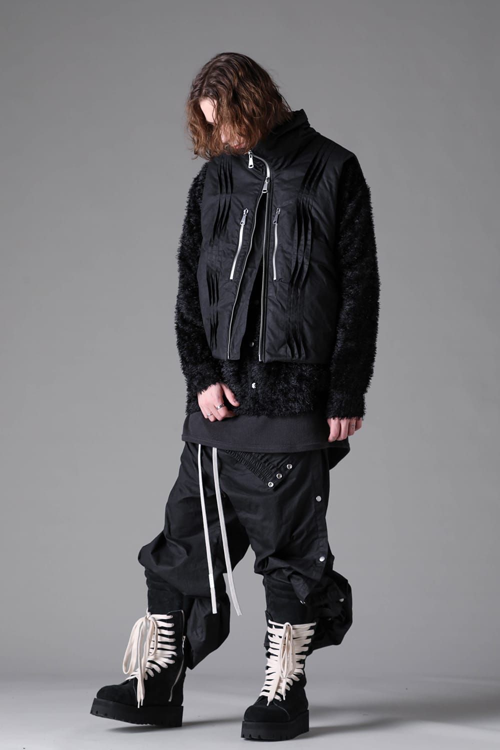 《2026AW先行予約》Layerd Baggy Pants"Black" / レイヤードバギーパンツ"ブラック"