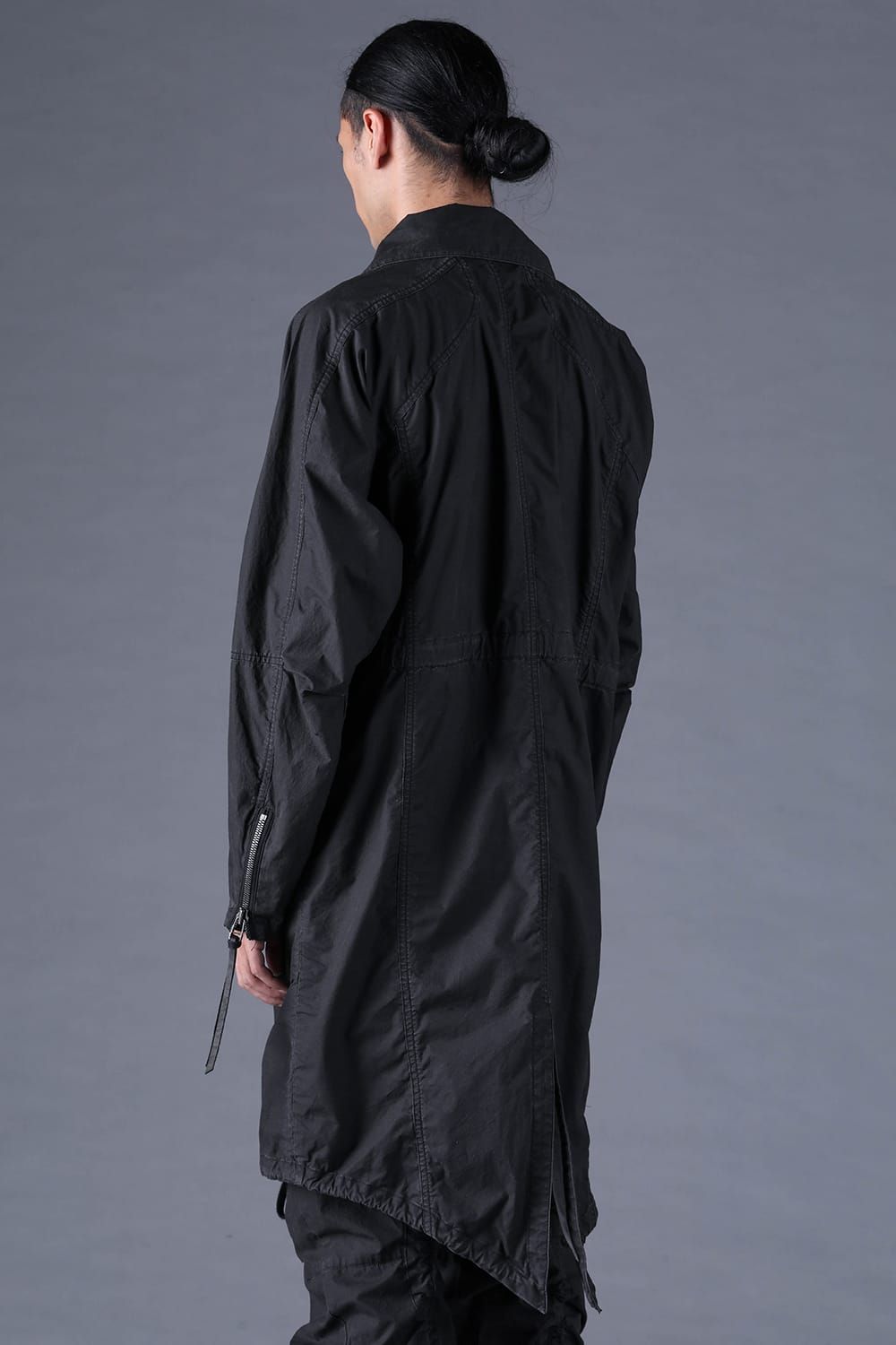 《2027SS先行予約分》Pigment-Coated Rider's Coat"Black" / 顔料コーティングライダースコート"ブラック"