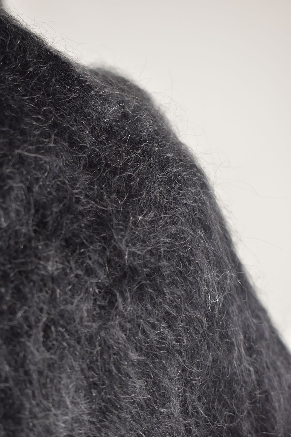 Mohair Alpaca Knit Pullover"Black Grap" / モヘアアルパカニットプルオーバー"ブラックグレープ"