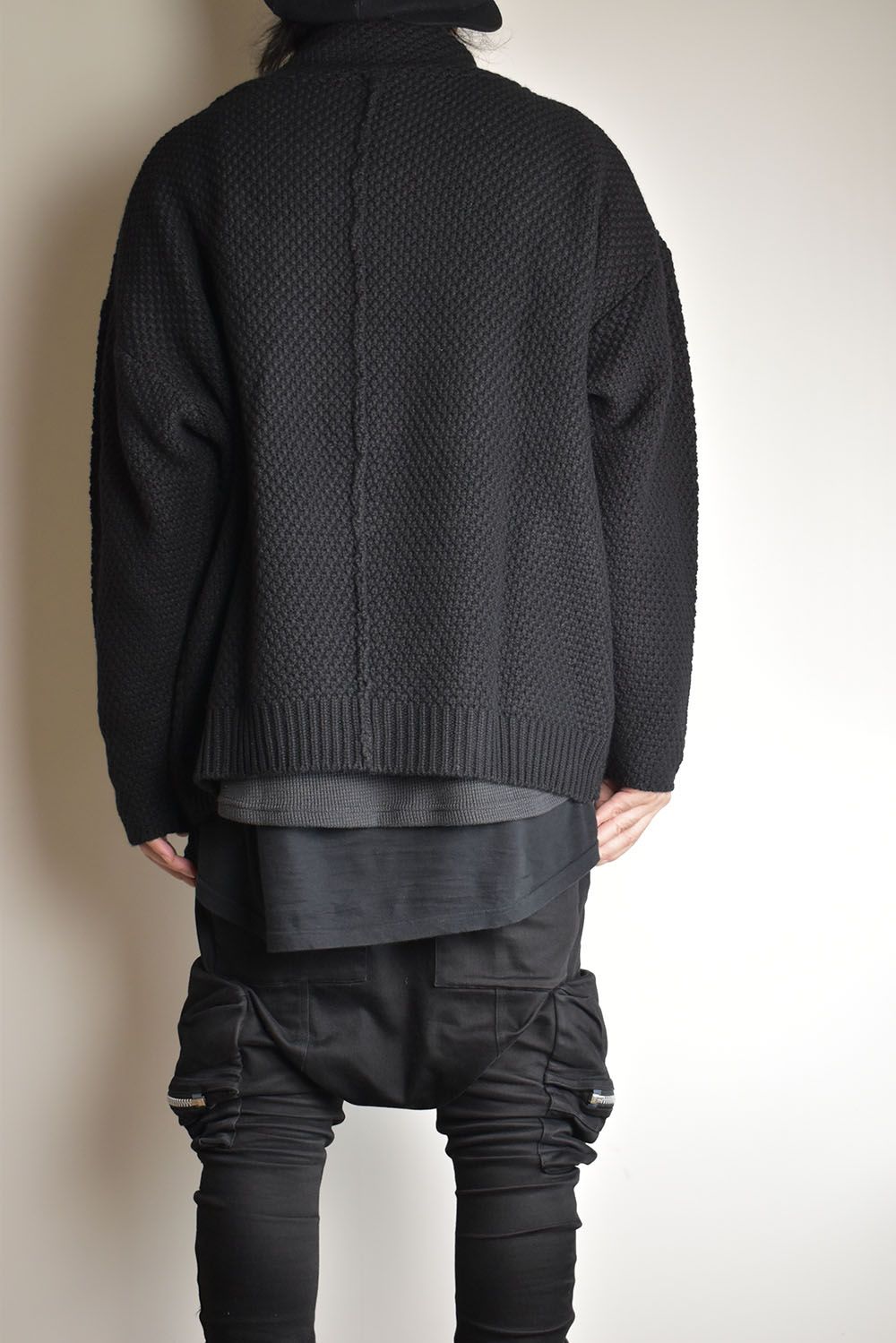 1.5G Snap Cardigan "Black" / 1.5Gスナップカーディガン"ブラック"