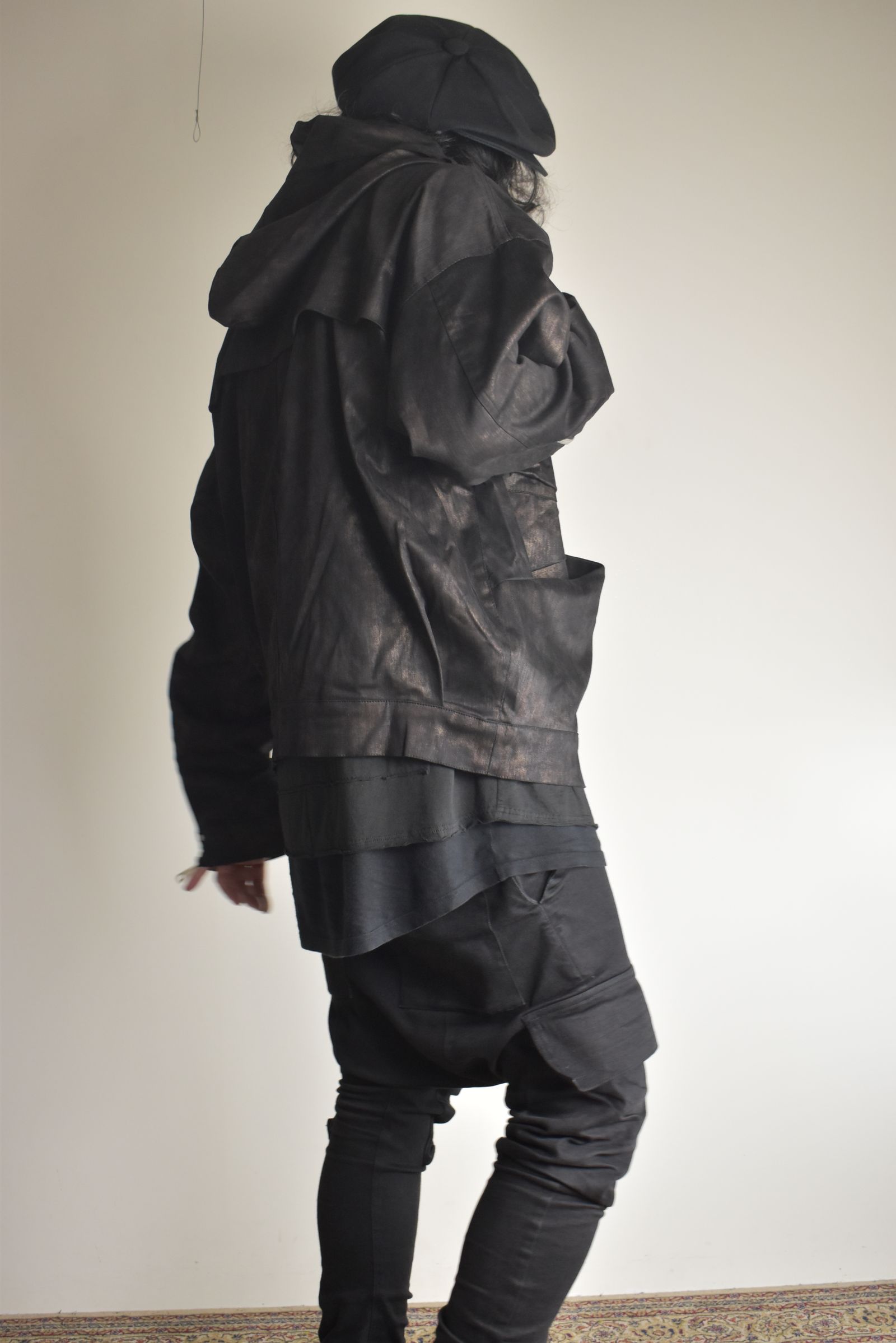 Metal Steam Camouflage Hooded Blouson"Black × Brown" / メタルスチームカモフラージュ フーデッドブルゾン"ブラック×ブラウン"