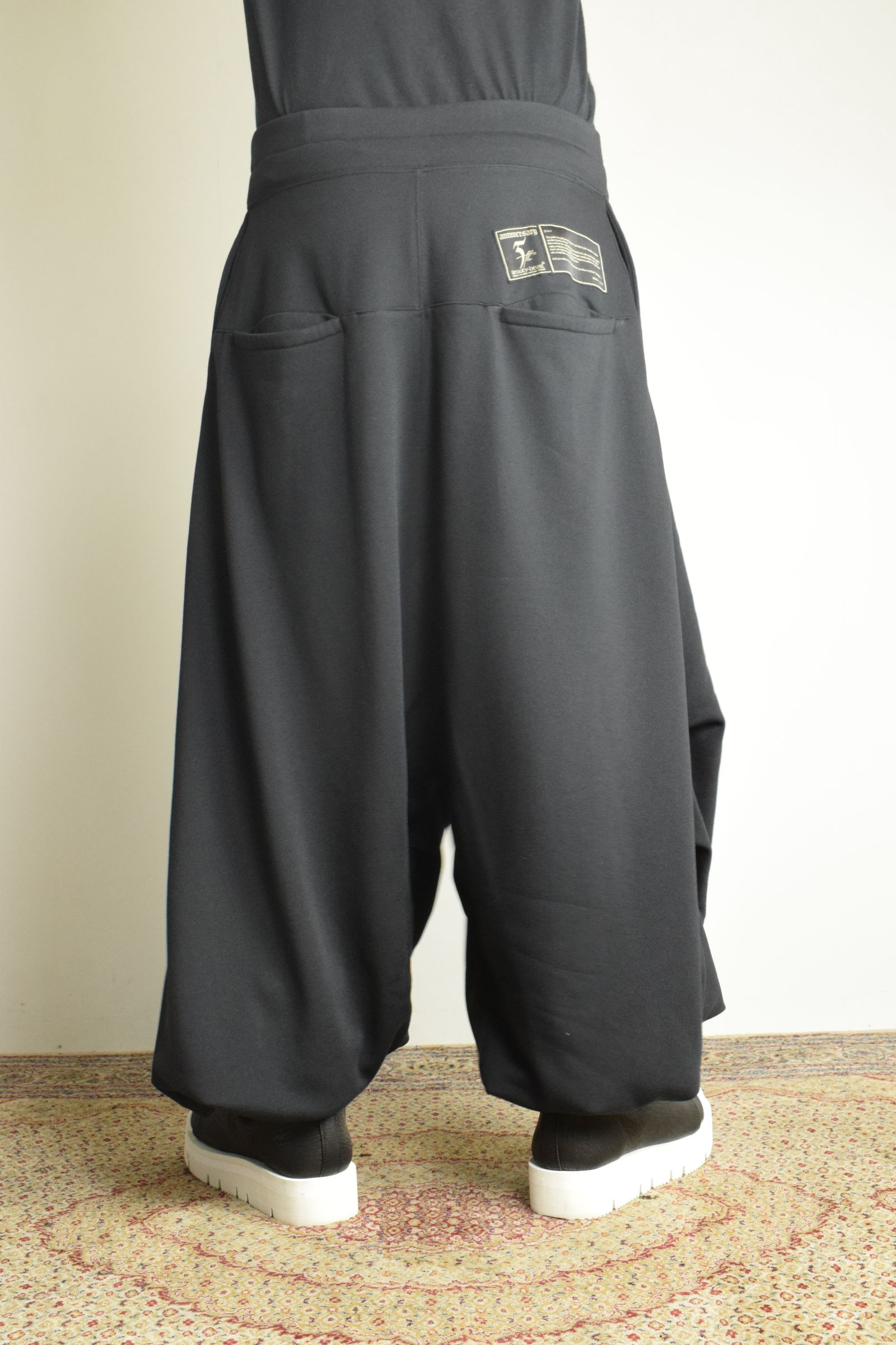Sarouel Wide Sweat Pants"Black" / サルエルワイドスウェットパンツ"ブラック"