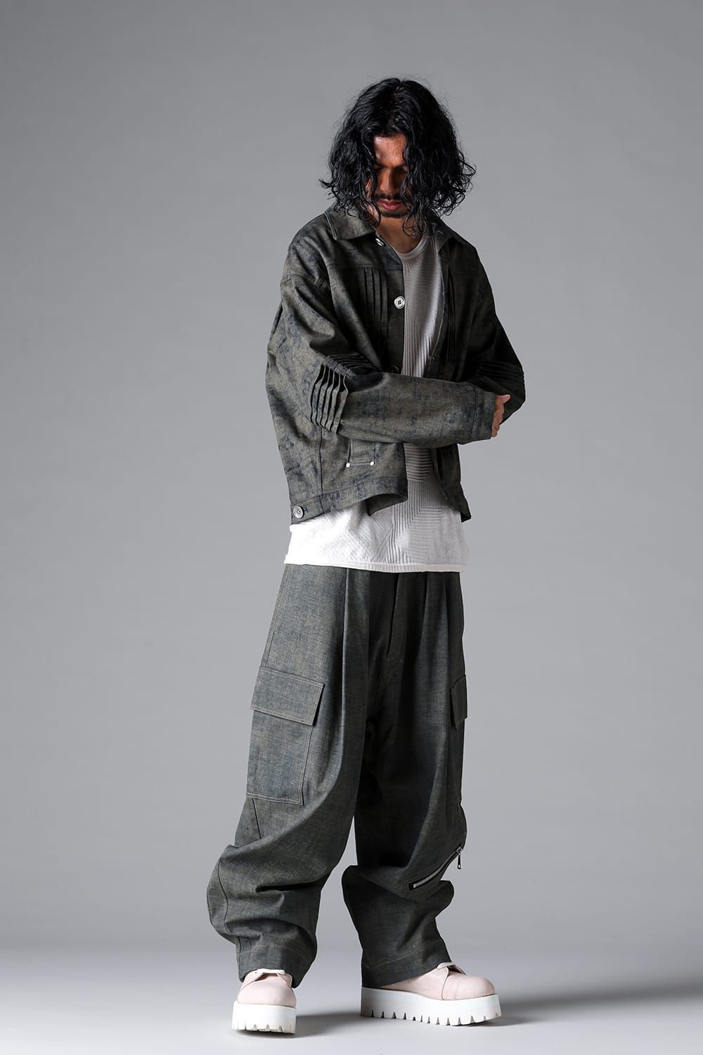 《2026SS先行予約》Blended Shades Denim Pants"D.verdigris/L.verdigris/Steel Blue"/ブレンデッドシェイドデニムパンツ" / ダークベルディグリ/ライトベルディグリ/スティールブルー"