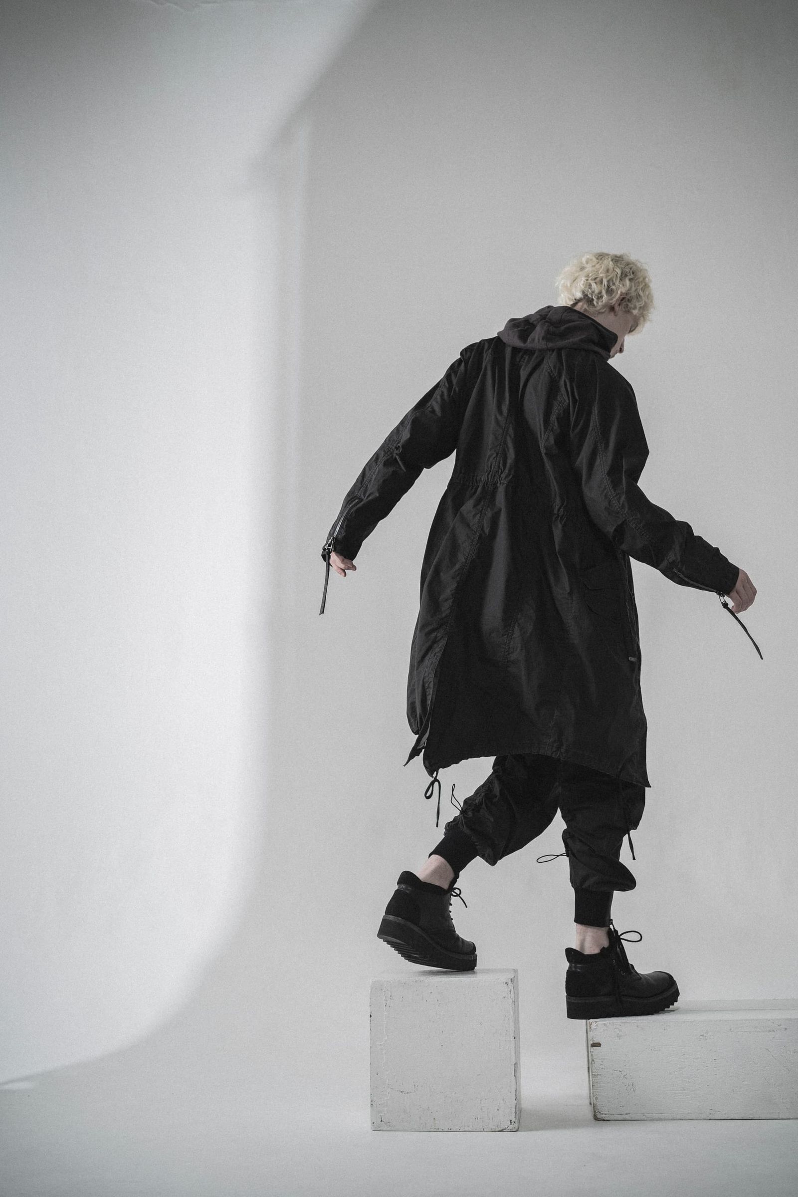 《2027SS先行予約分》Pigment-Coated Rider's Coat"Black" / 顔料コーティングライダースコート"ブラック"