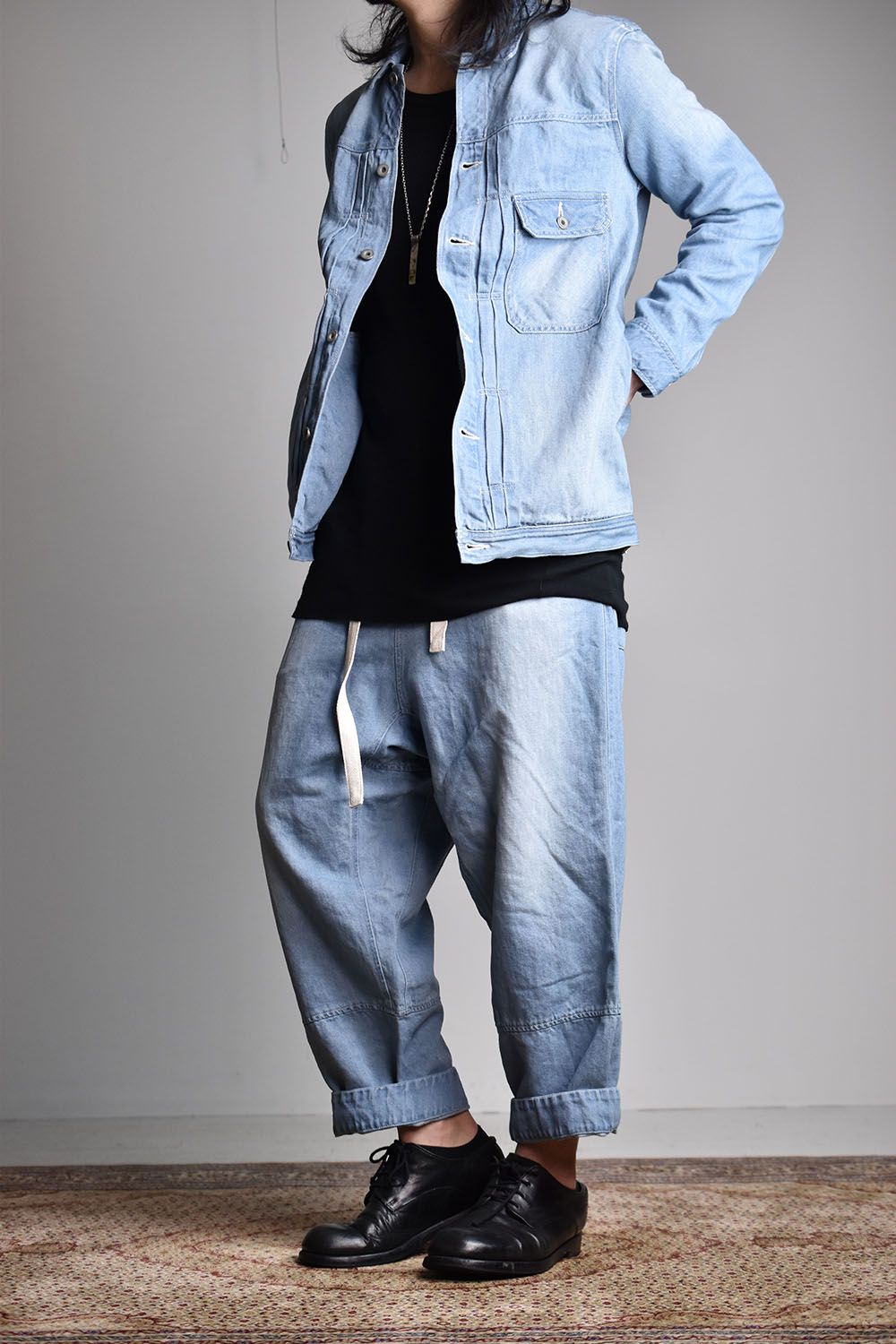 ISAMU KATAYAMA BACKLASH - Cotton Linen Over Fitting G-Jacket