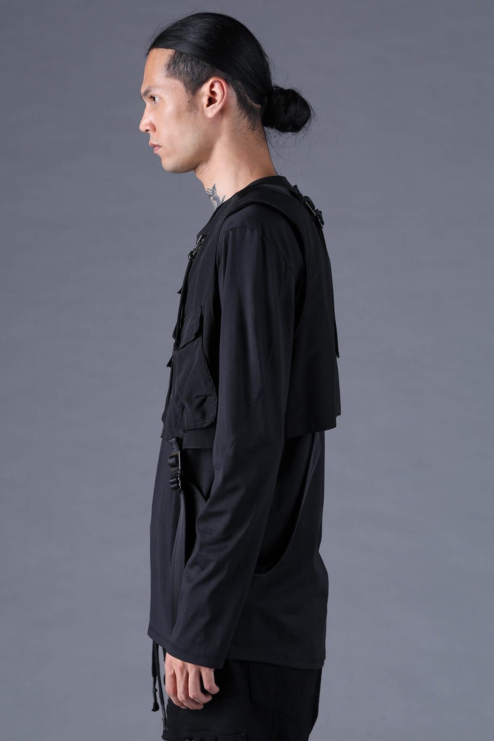《2027SS先行予約分》Cupra Twill Vest"Black" / キュプラツイルベスト"ブラック"