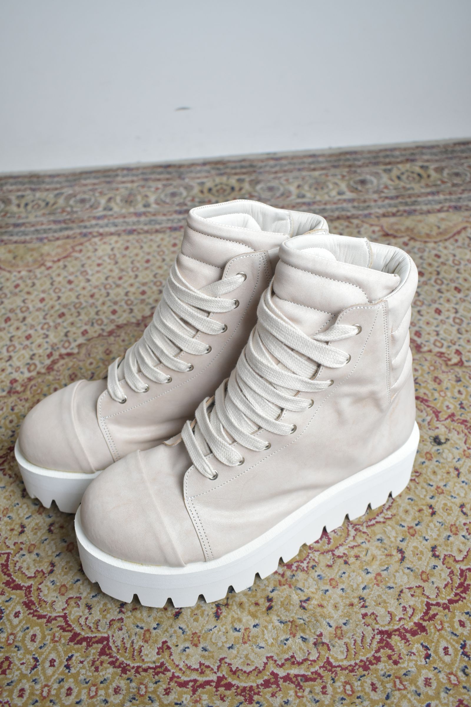 Sneaker Boots"Ash Pink×White" / スニーカーブーツ"アッシュピンク×ホワイト"