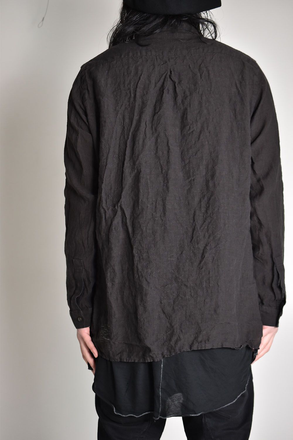 Linen Shirts"Black"/ リネンシャツ"ブラック"