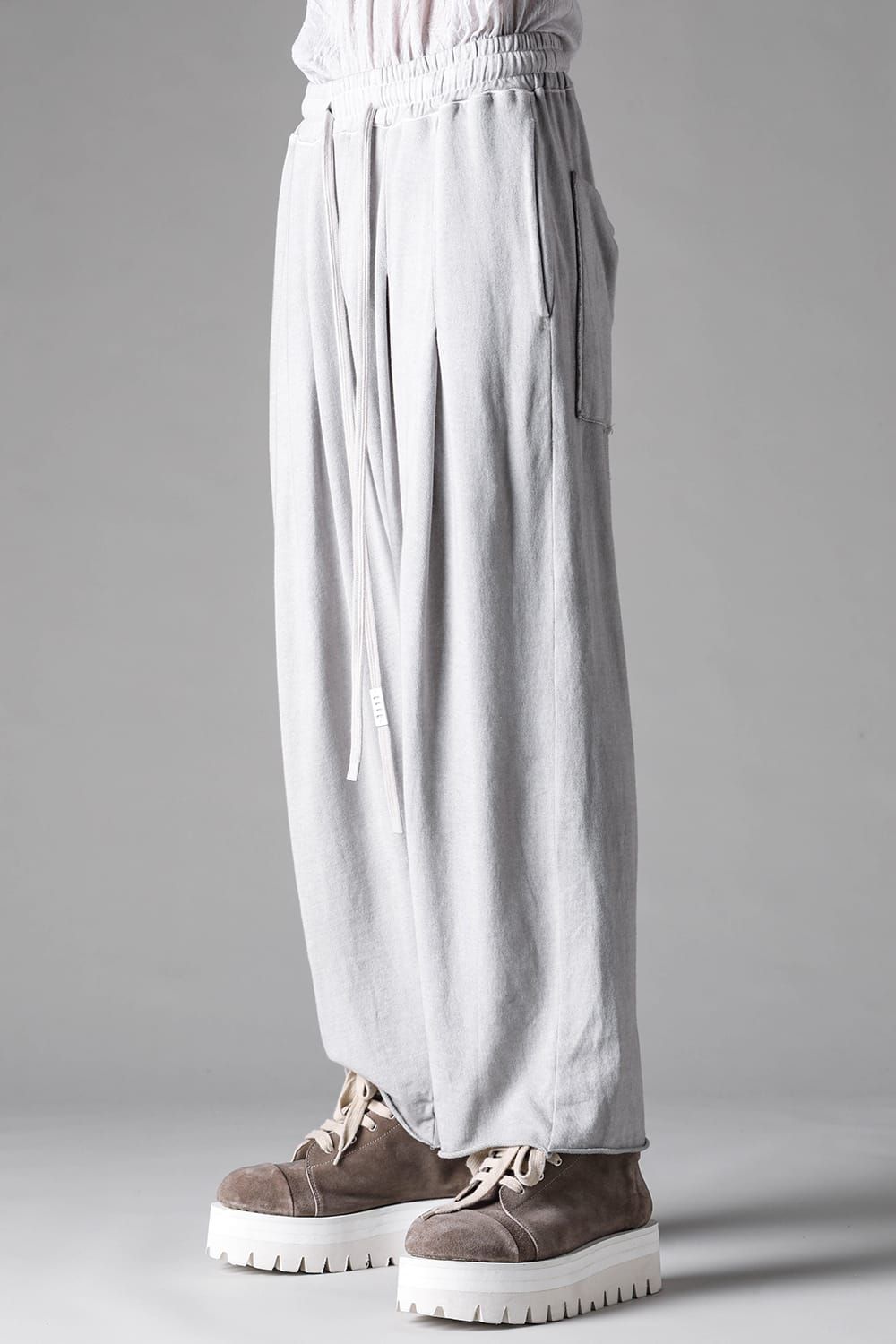 《2027SS先行予約》Sumi Dyed Tuck Wide Pants"L.Grey / D.Grey" / 墨染タックワイドパンツ"ライトグレー / ダークグレー"