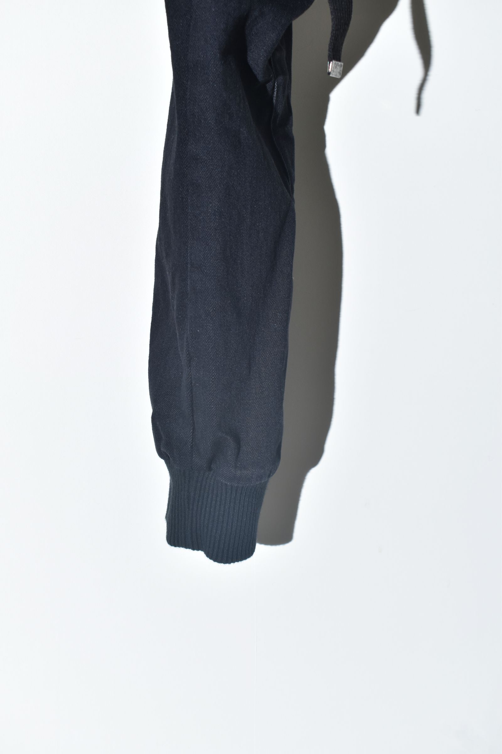 Stretch Denim Belt-Adjustable Cargo Jogger Pants"Black" / ストレッチデニムベルトアジャストカーゴジョグパンツ"ブラック"
