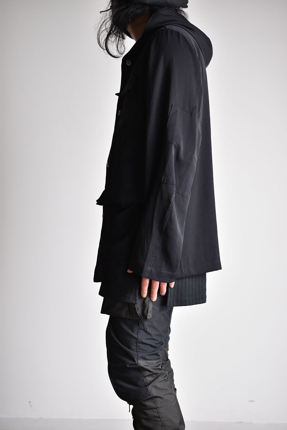 Hooded BDU Shirt"Black"/フーデッドシャツ"ブラック"