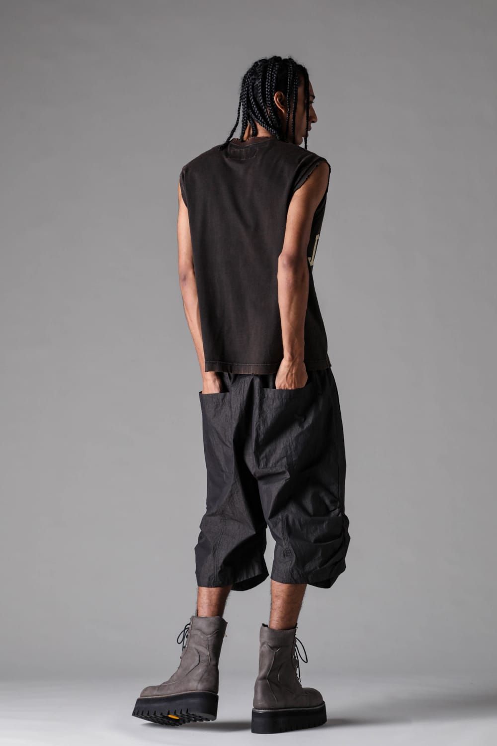 《2027SS先行予約》AFRGMNT Short Tank "Burnt Black / Ecru / Smoky Indigo / Ash Mint " / AFRGMNT ショートタンク"バーントブラック / エクリュ /スモーキーインディゴ /アッシュミント"
