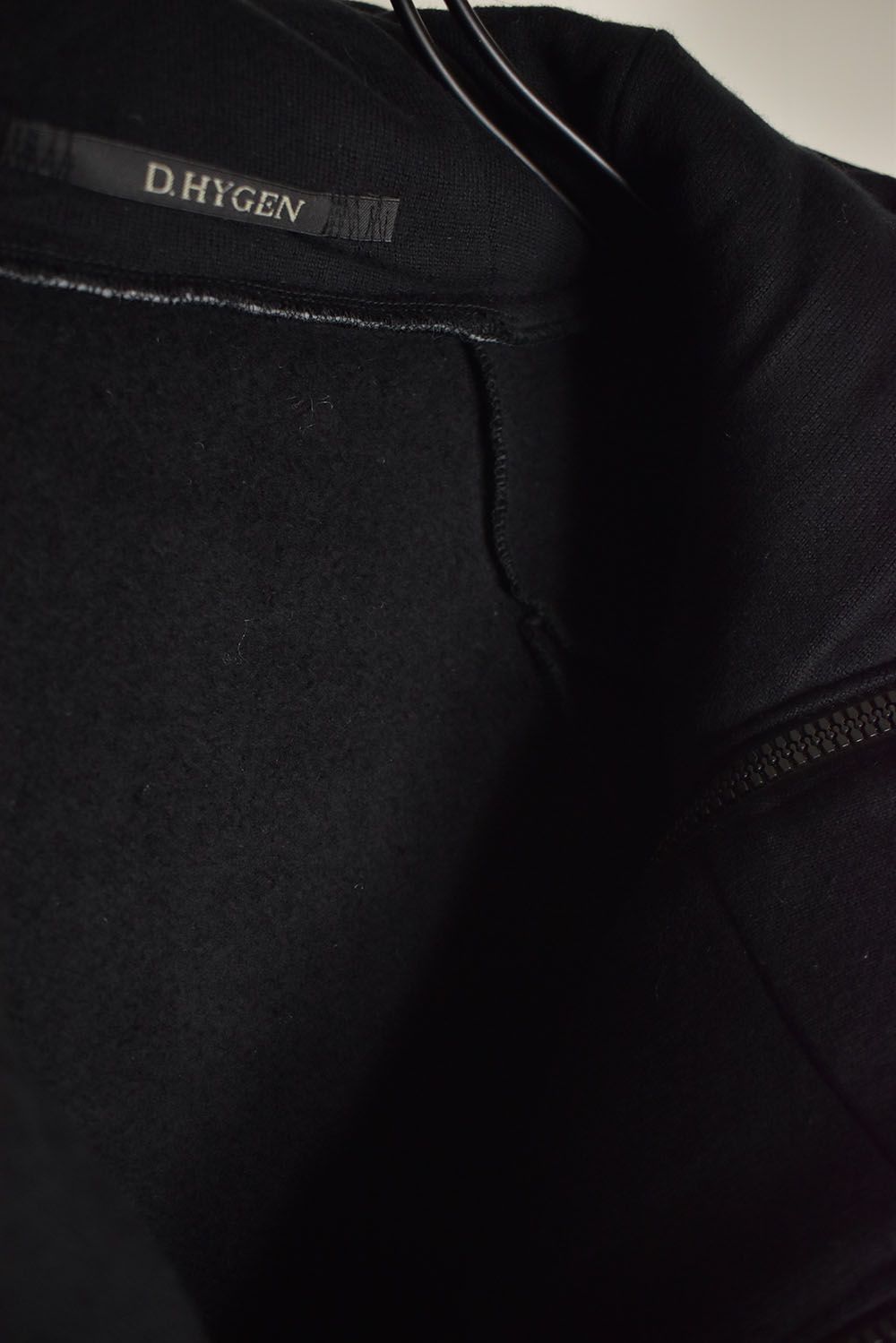 Non-Flammable Fleece Harness Belt W-Zip Hooded Jacket  "Black" / 無燃糸裏毛ハーネスベルトWジップフーデッドジャケット"ブラック"