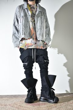 サルエルスキニーも合うサックブーツ