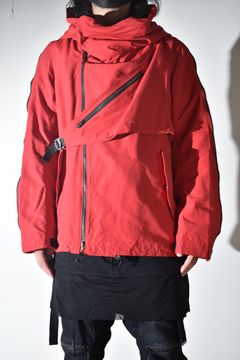 Multi Zip Short Mods Coat"Red" / マルチジップショートモッズコート"レッド"