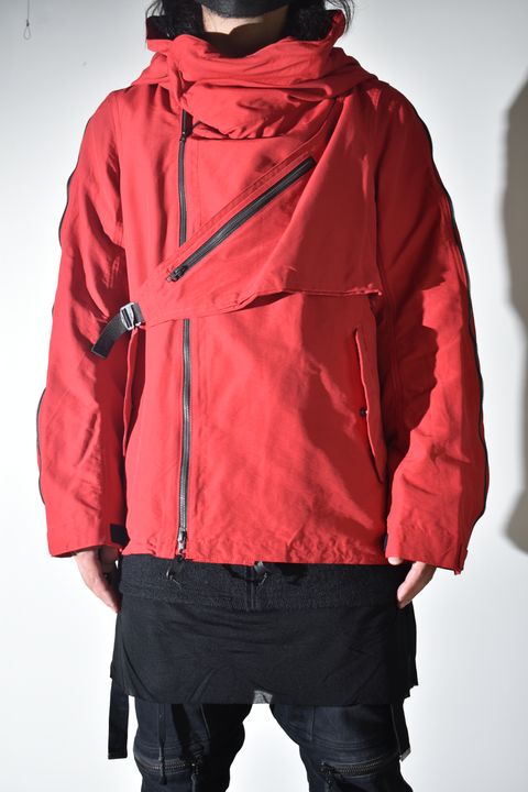 Multi Zip Short Mods Coat"Red" / マルチジップショートモッズコート"レッド"
