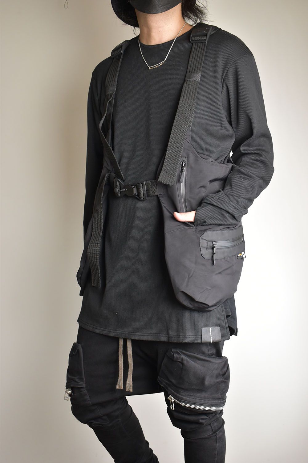 2Way Tactical Vest Bag"Black"/2ウェイタクティカルベストバッグ"ブラック"