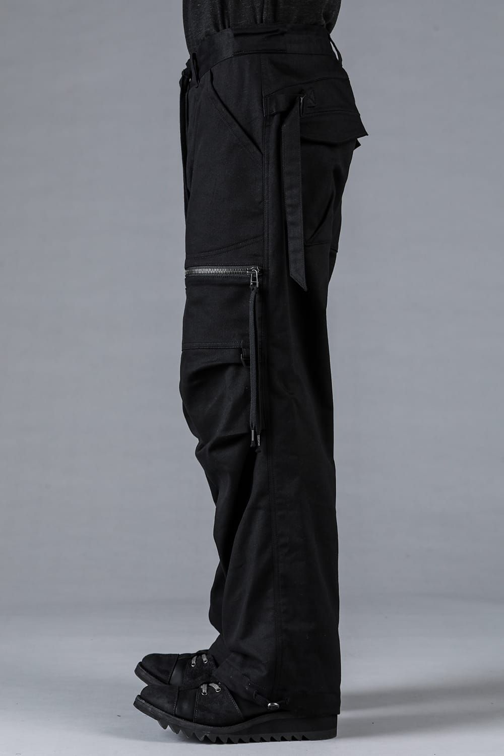 Jersey-like Denim Work Baggy Pants “Black" / ジャージーライクデニムワークバギーパンツ"ブラック"