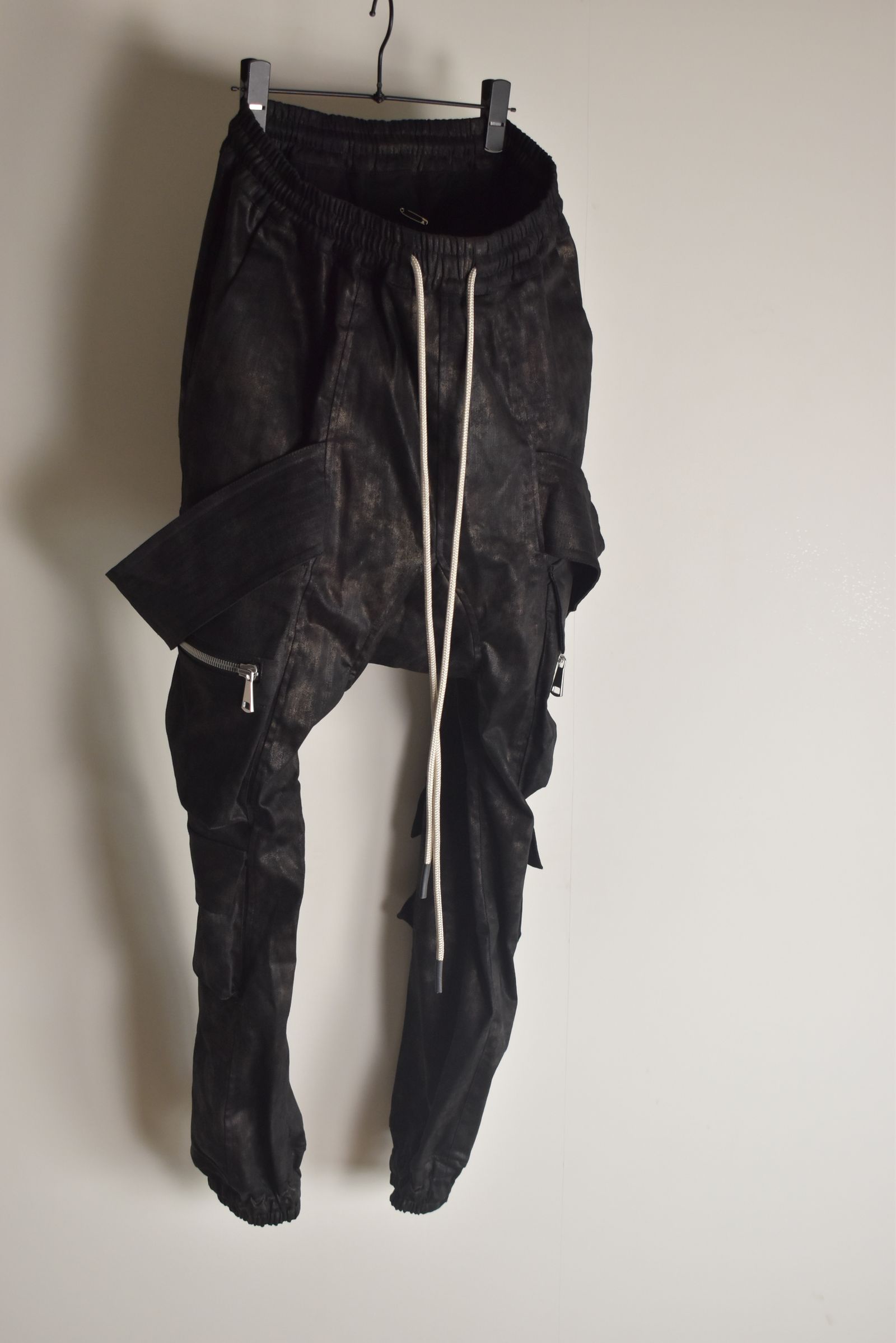 Metal Steam Camouflage Belt Cargo Jogger"Black × Brown" / メタルスチームカモフラージュ ベルトカーゴジョガー"ブラック×ブラウン"