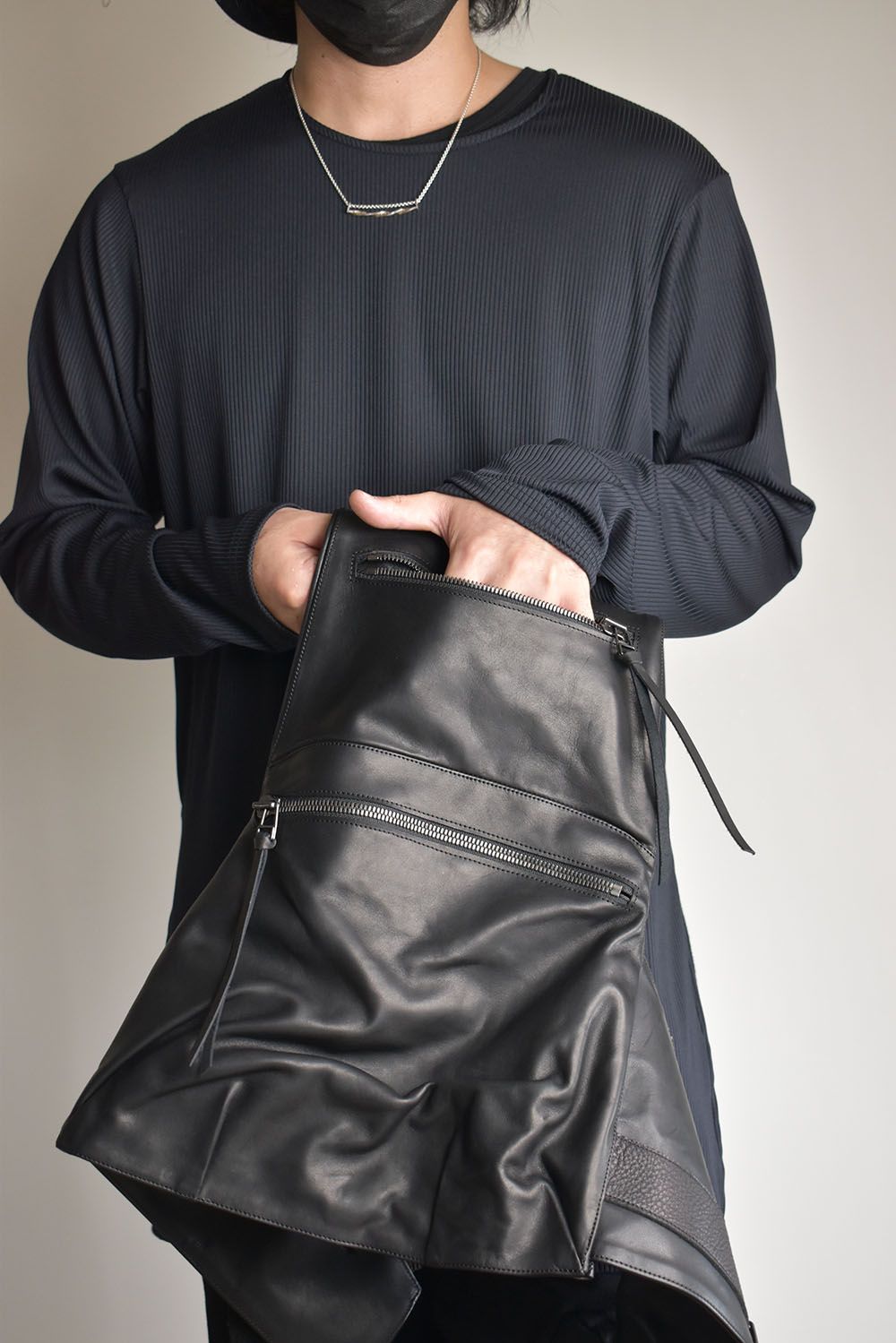 Horsehide Leather Vest Bag "Black" / ホースレザーベストバッグ"ブラック"