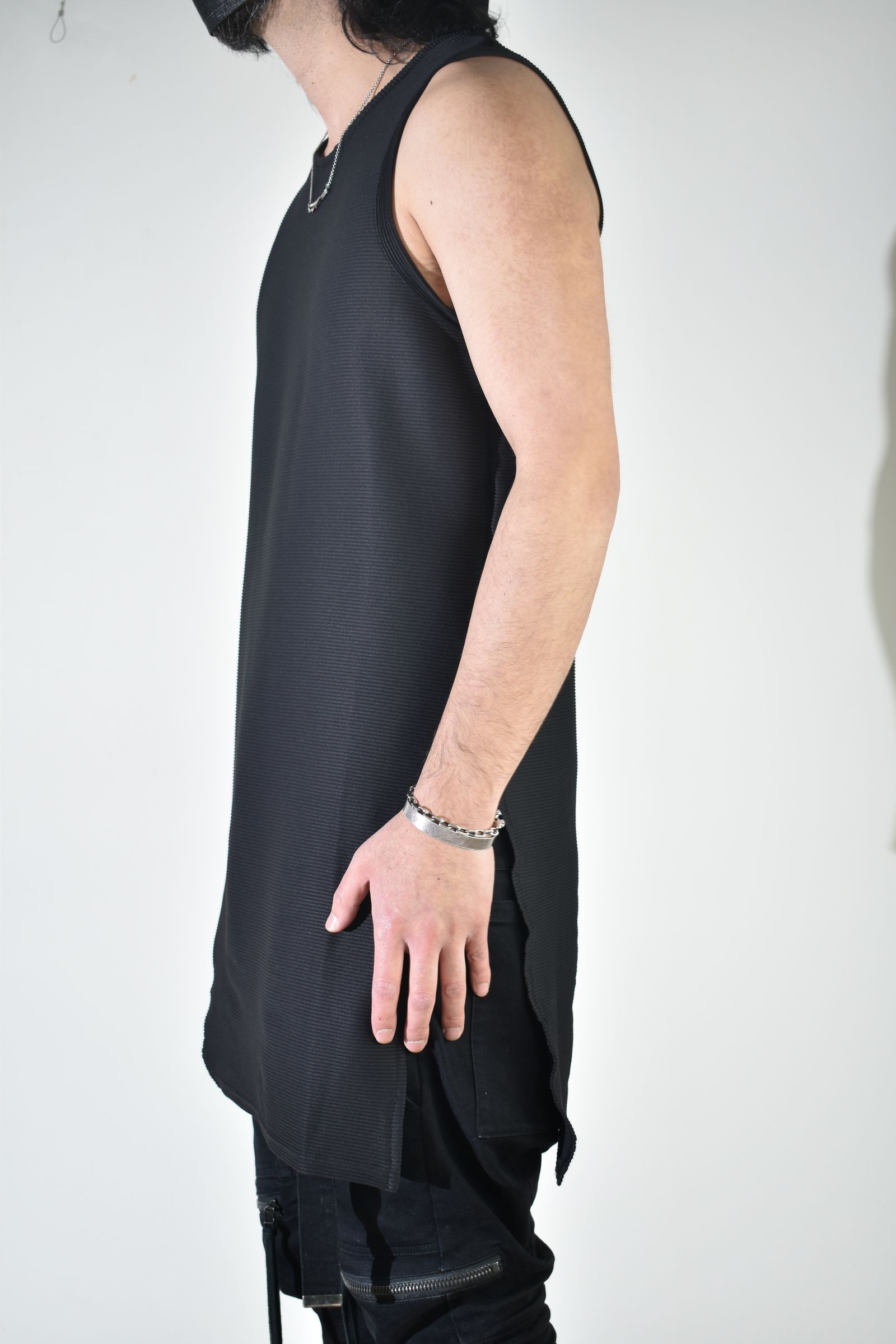 Off Set Extension Tank Top"Black" / オフセットエクステンションタンクトップ"ブラック"