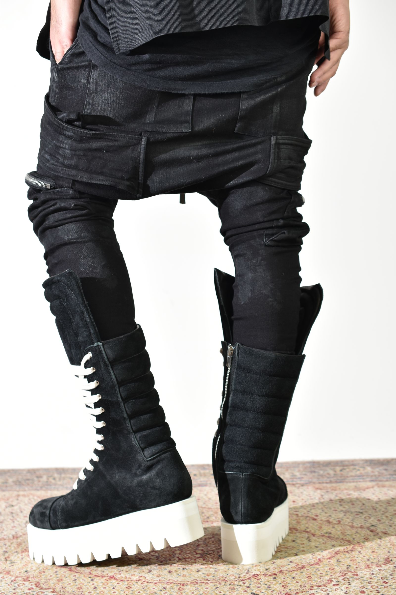 Torqe High Boots"Black × White" / トルクハイブーツ"ブラック×ホワイト"