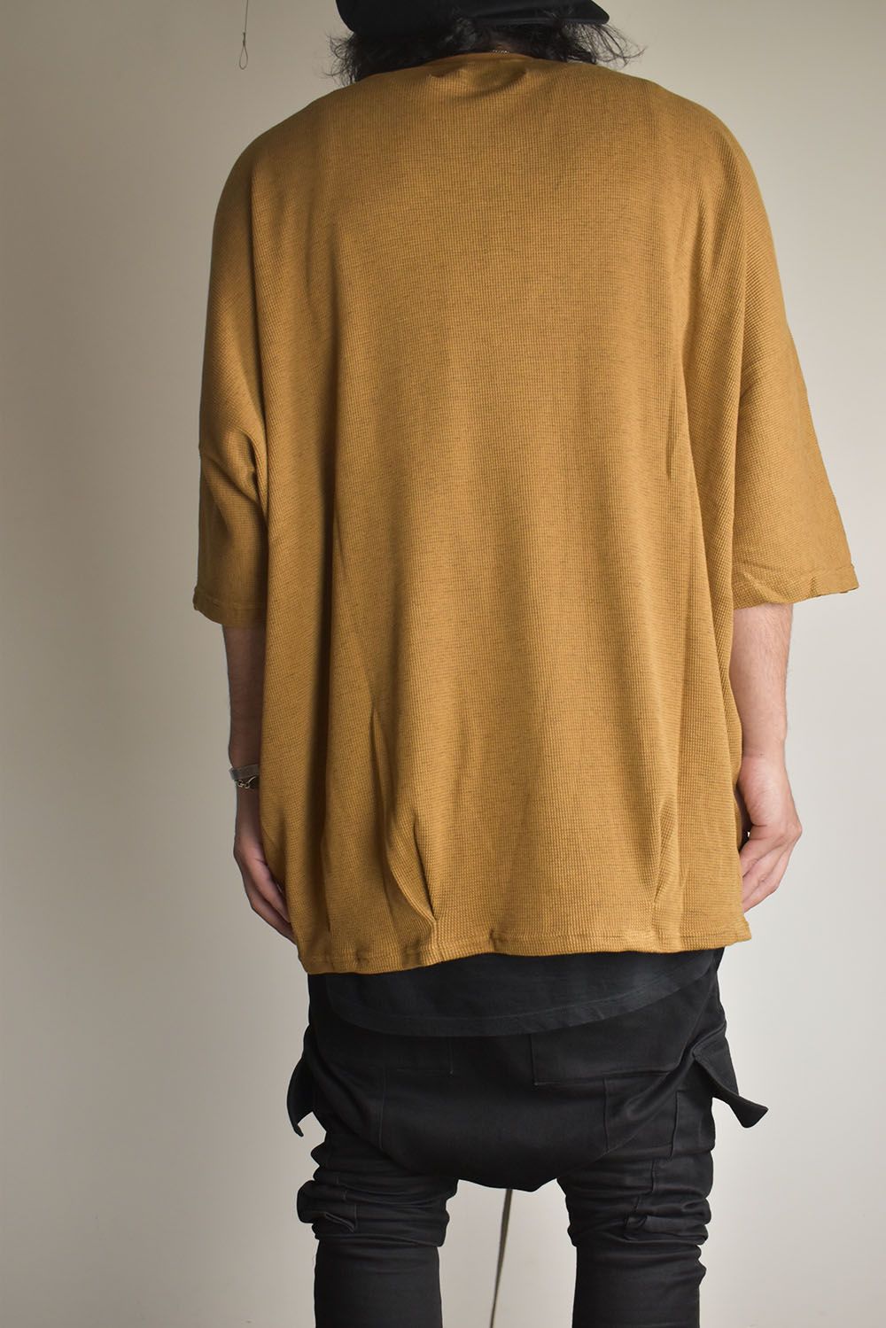 Waffle Dolman Tee"Raw Unber" / ワッフルドルマンTee"ローアンバー"