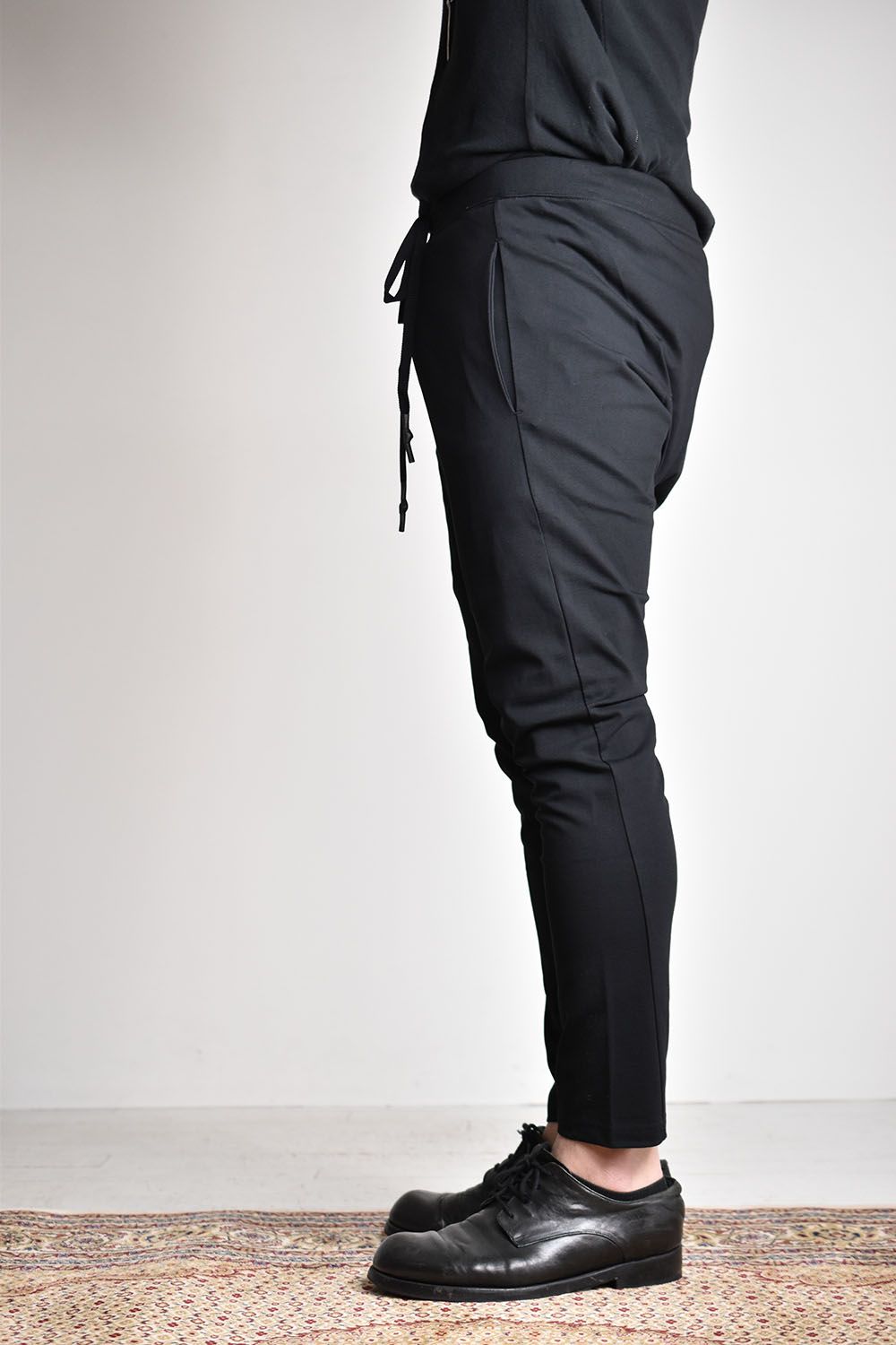 Cropped Slim Sweat Pants"Black"/ クロップドスリムスウェットパンツ"ブラック"
