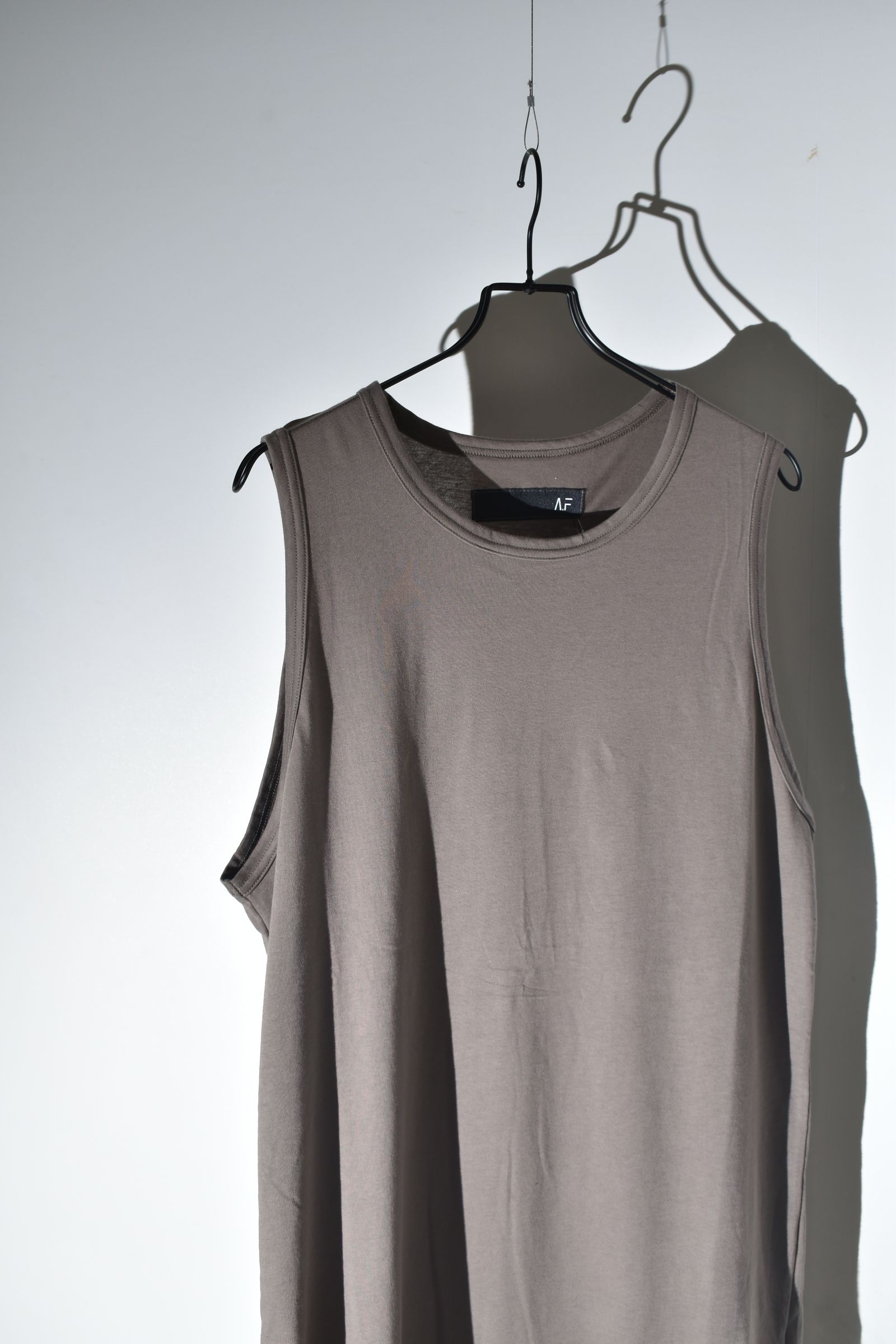 Long Tank Top"G.Brown"/ロングタンクトップ"グレーブラウン"