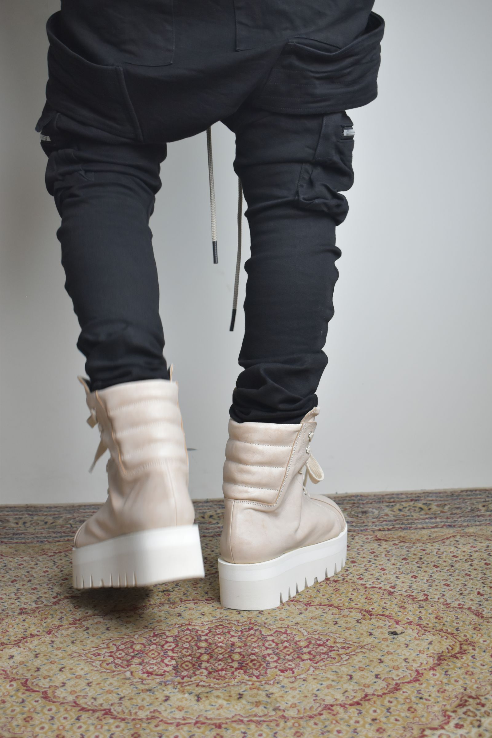 Sneaker Boots"Ash Pink×White" / スニーカーブーツ"アッシュピンク×ホワイト"