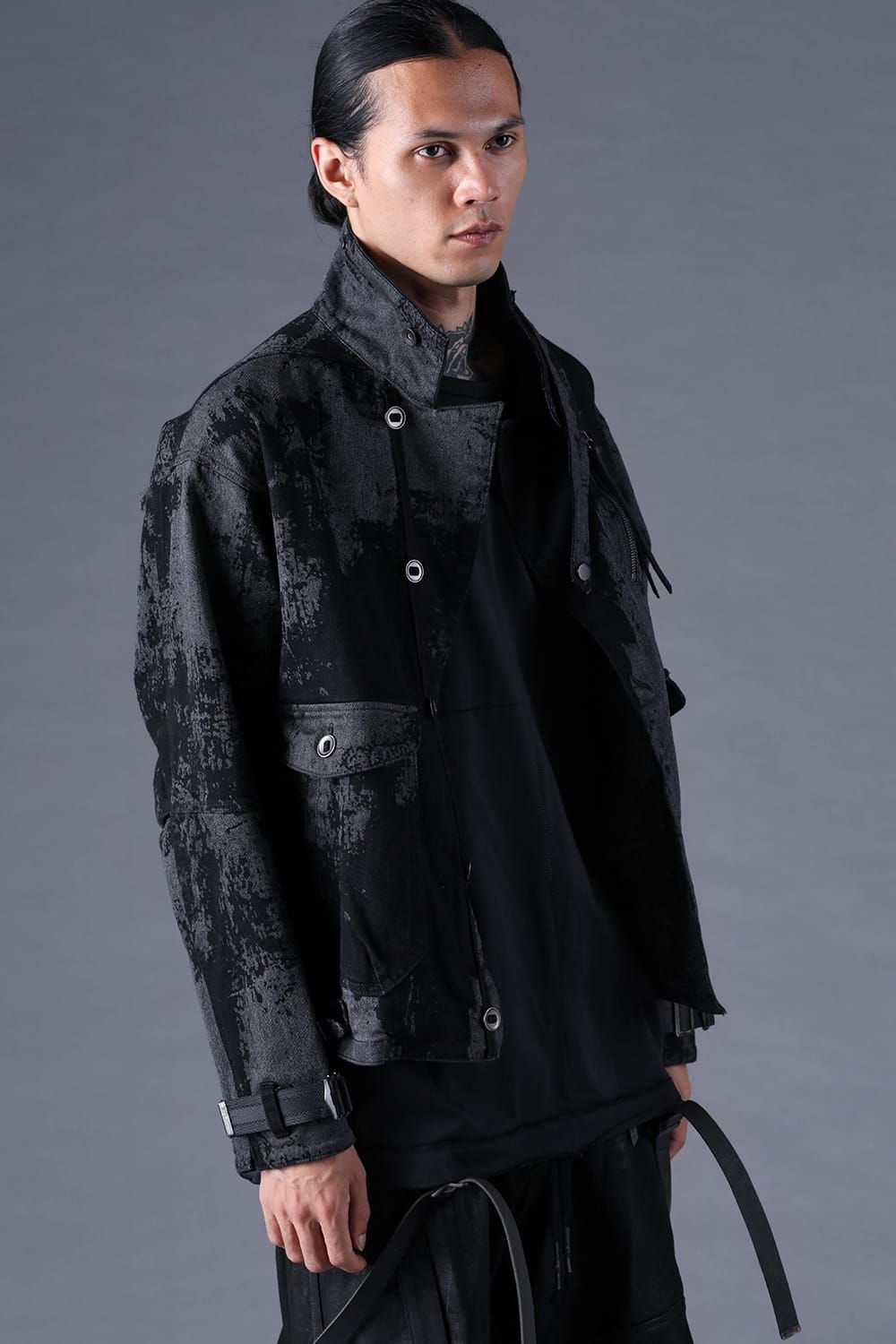 《2027SS先行予約分》Brushed-Coated Work Jacket"Black" / ブラッシュコーティングワークジャケット"ブラック"