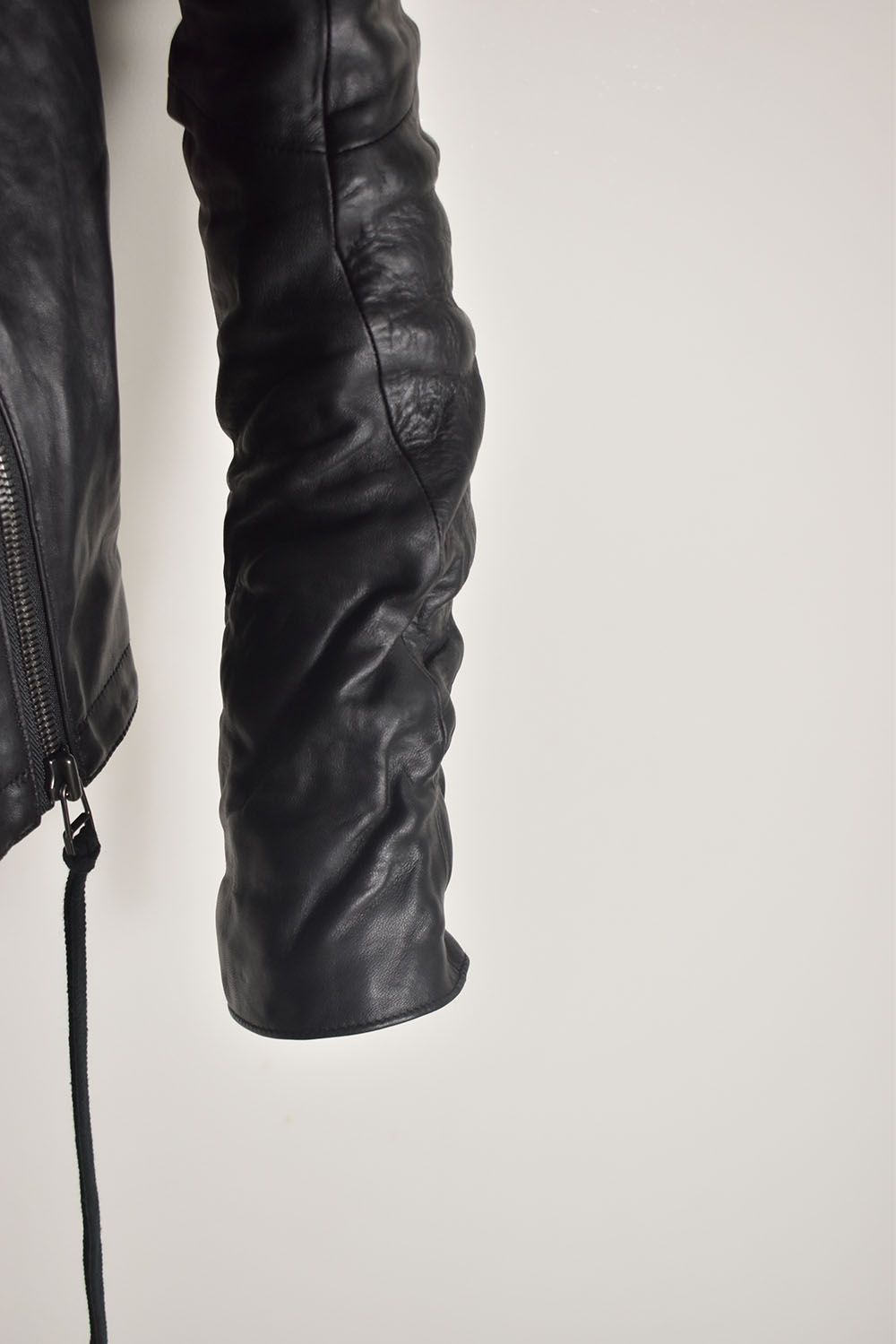 Horse Leather Hood Attachd Jacket "Black" / ホースレザーフードアタッチドジャケット"ブラック"