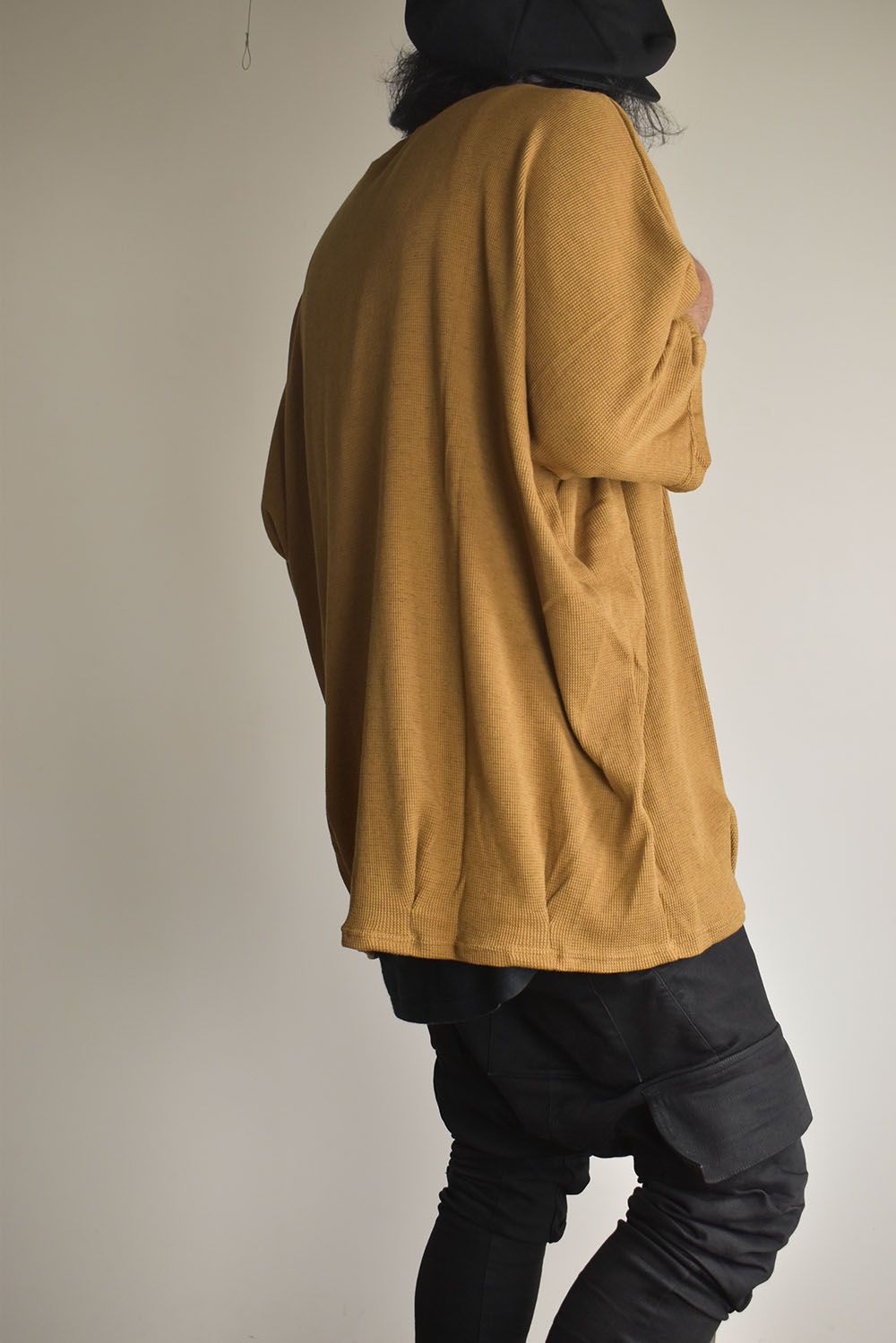 Waffle Dolman Tee"Raw Unber" / ワッフルドルマンTee"ローアンバー"