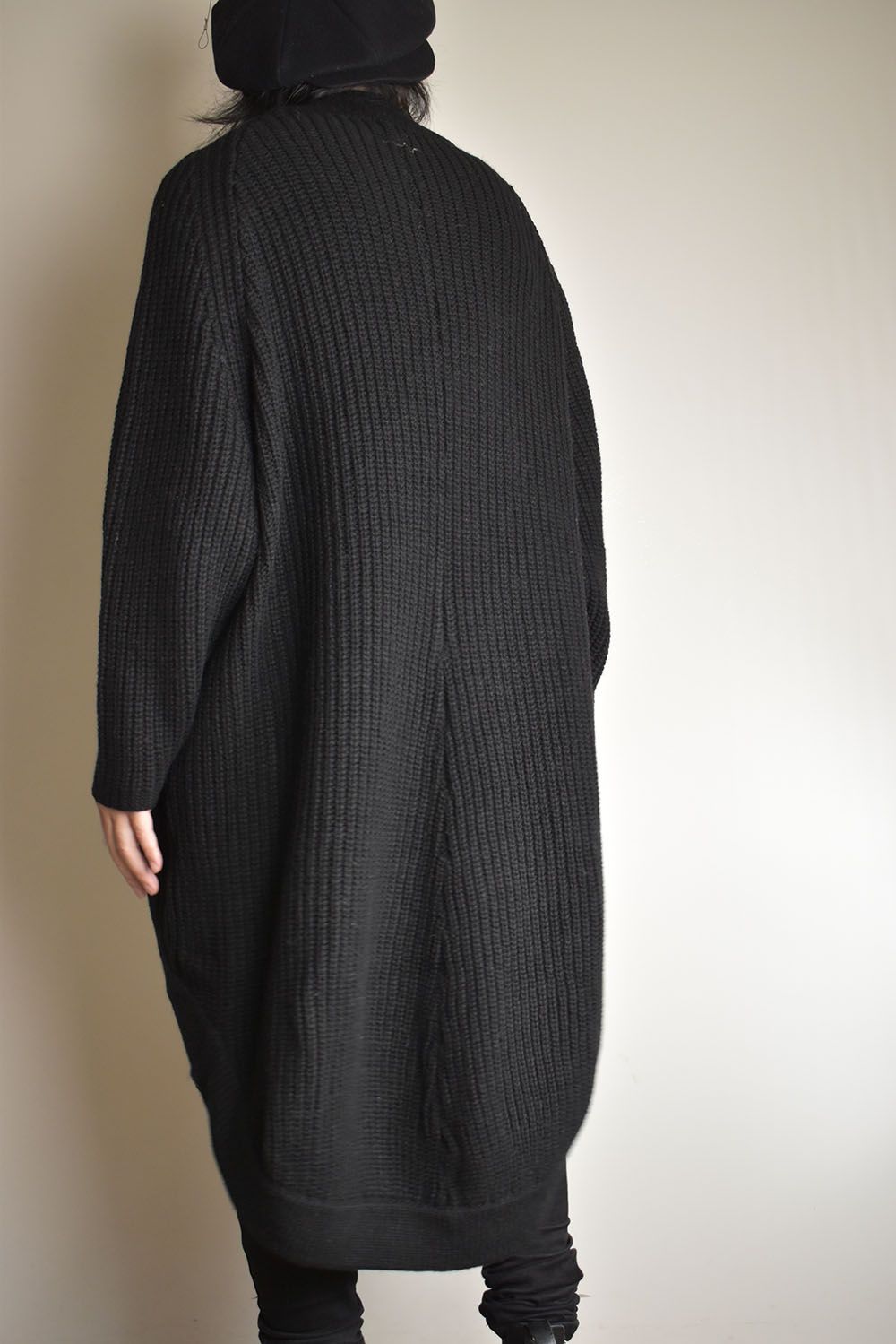 Knit Long Cardigan"Black"/ニットロングカーディガン"ブラック"