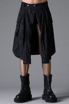 《2026SS先行予約》Abstract Sleeve Wrap Skirt"Black / Grey /Brown" / アブストラクトスリーブラップスカート"ブラック/グレー/ブラウン"