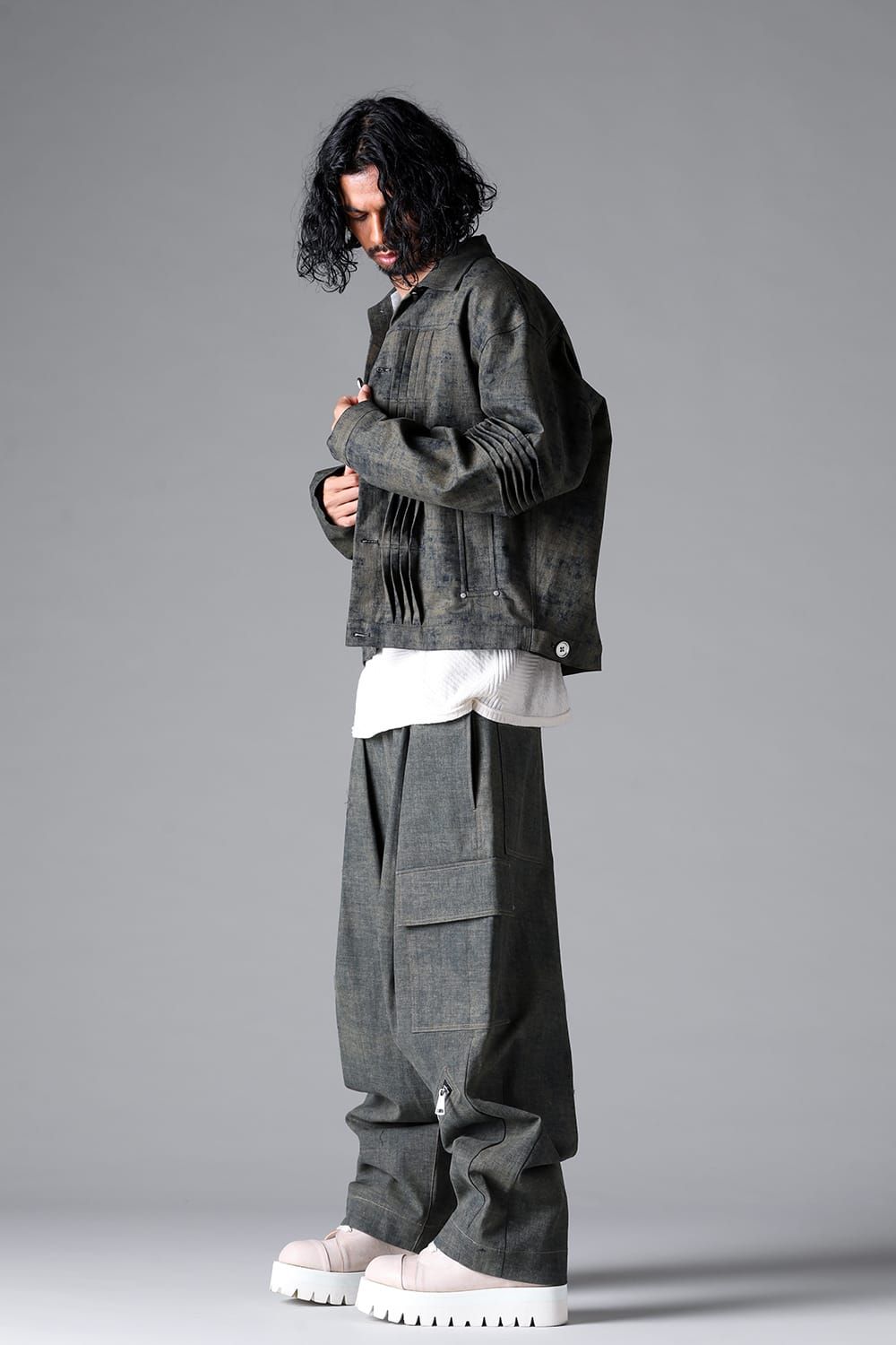 《2026SS先行予約》Blended Shades Denim Pants"D.verdigris/L.verdigris/Steel Blue"/ブレンデッドシェイドデニムパンツ" / ダークベルディグリ/ライトベルディグリ/スティールブルー"