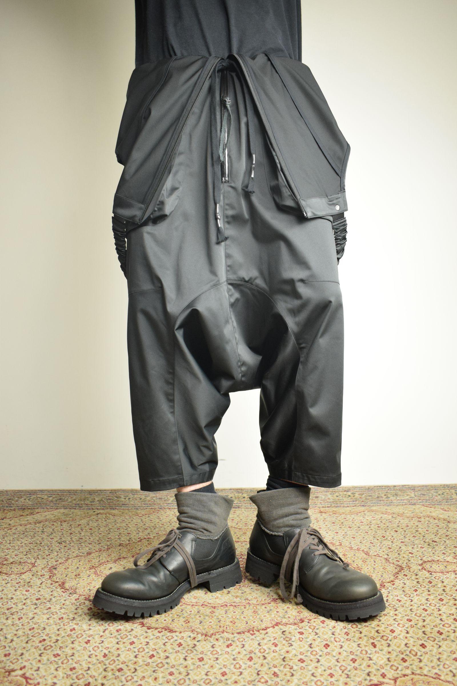 Deep Crotch Over All"Black" / ディープクロッチオーバーオール"ブラック"