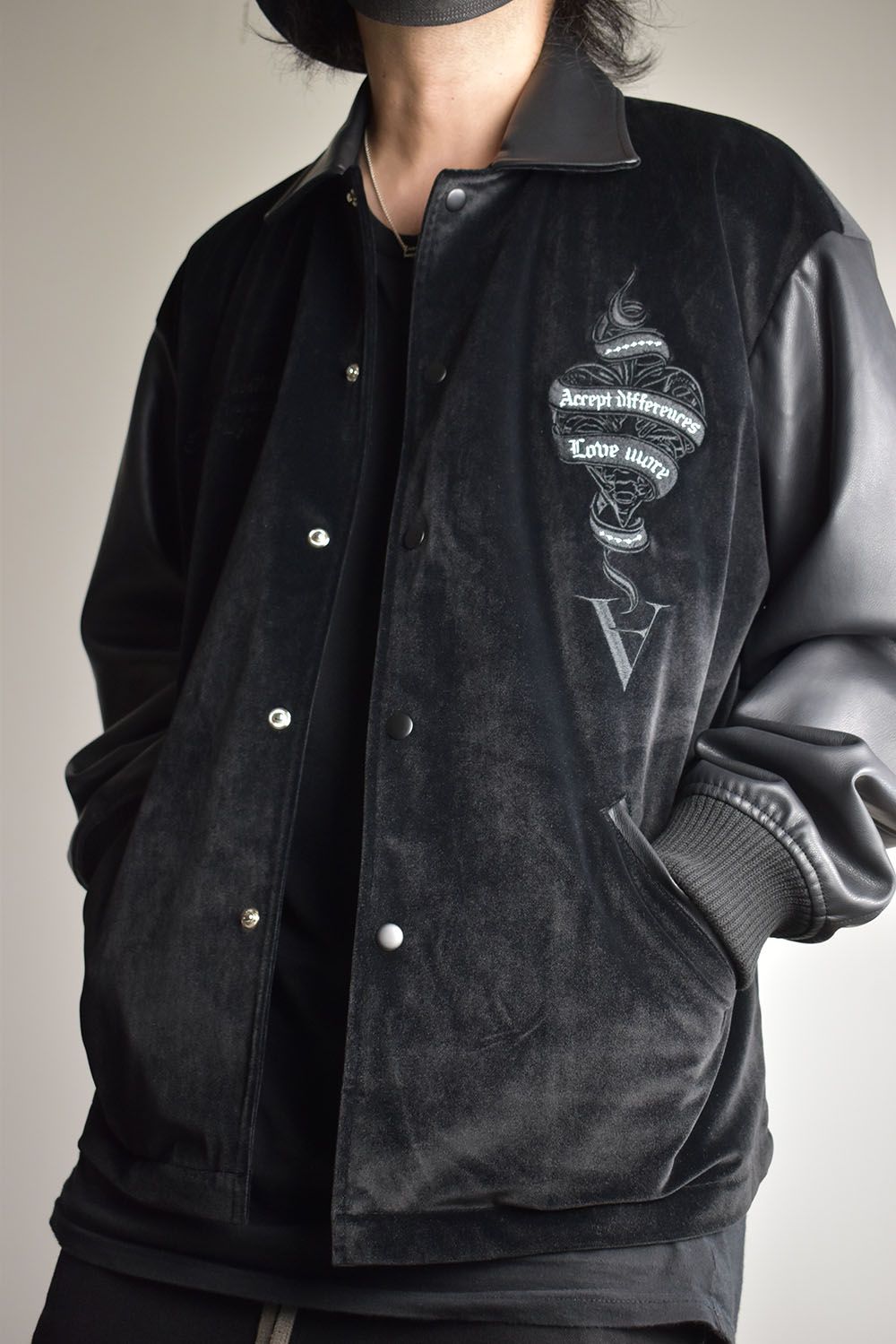 Two Face Coach Jacket"Black" / ツーフェイスコーチジャケット"ブラック"