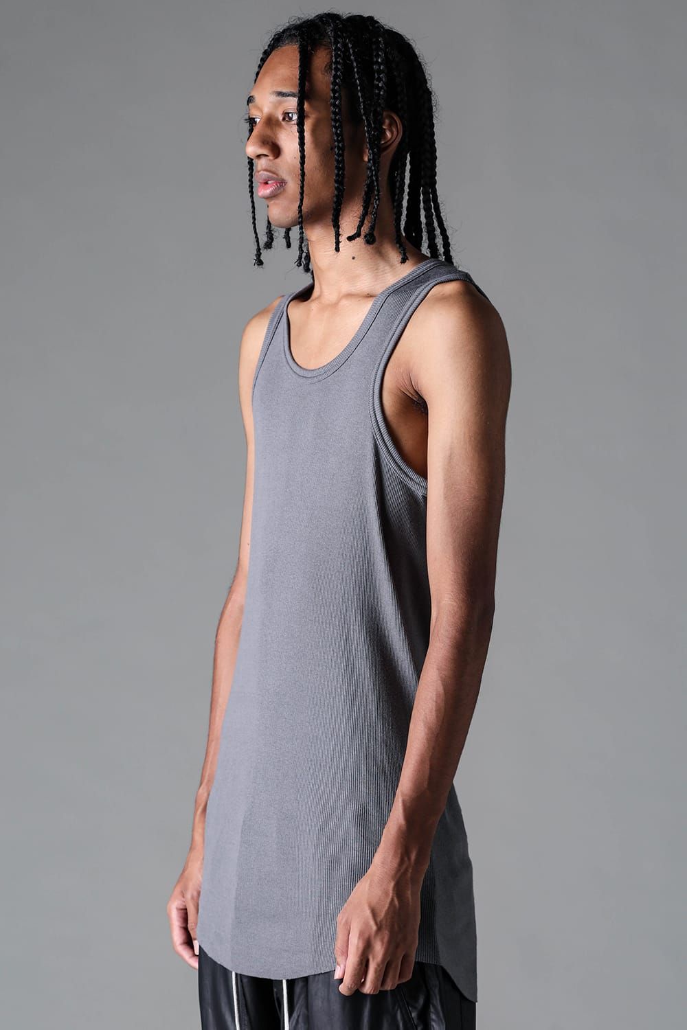 《2027SS先行予約》Regular Rib Tank Top"Grey" / レギュラーリブタンクトップ "グレー"
