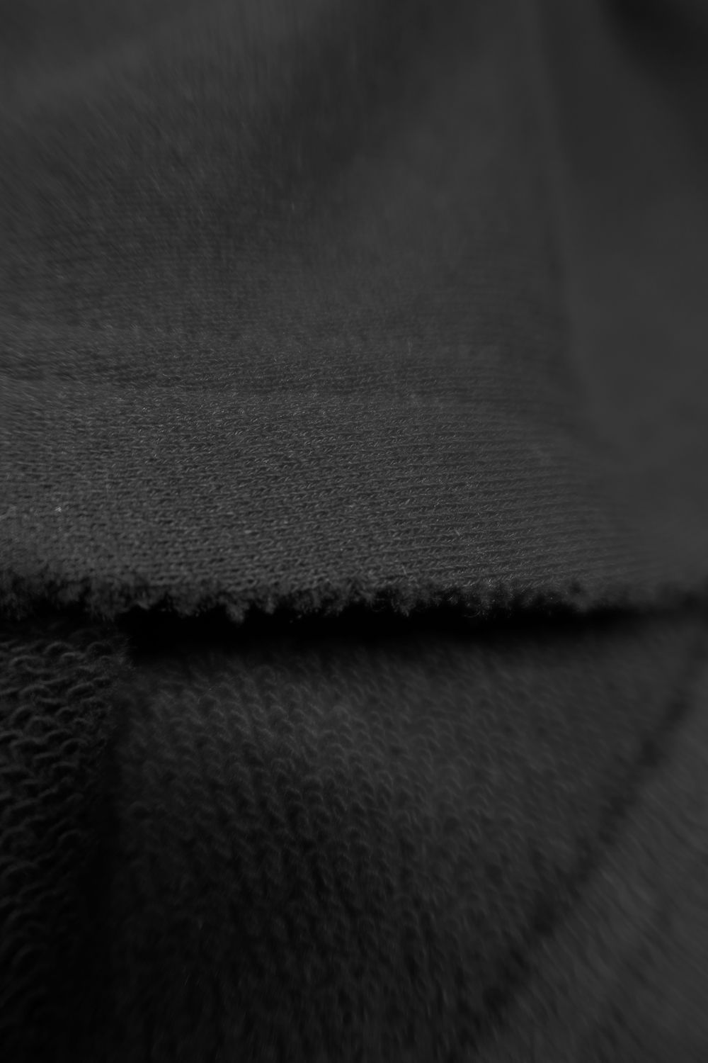 Sweat Oversize Zip Up Hoodie"Black" / スウェットオーバーサイズジップアップパーカ"ブラック"