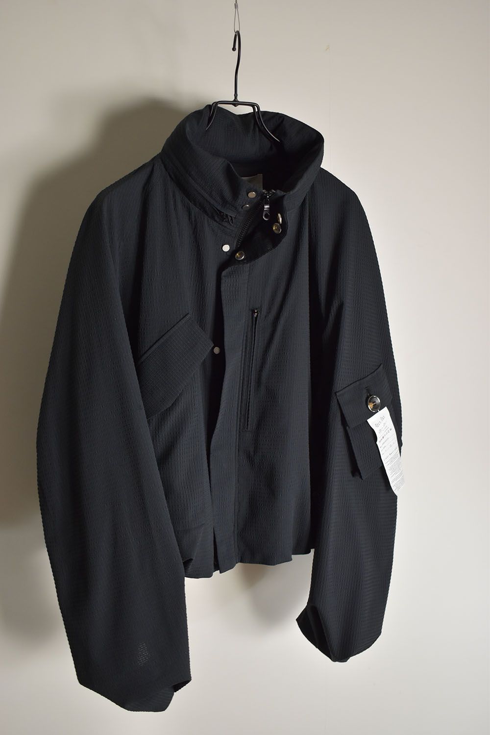 Cropped Hood Blouson"Black" / クロップドフードブルゾン"ブラック"