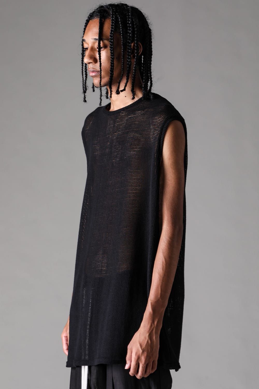 《2027SS先行予約》Mesh Tank Top "Black" / メッシュタンクトップ "ブラック"