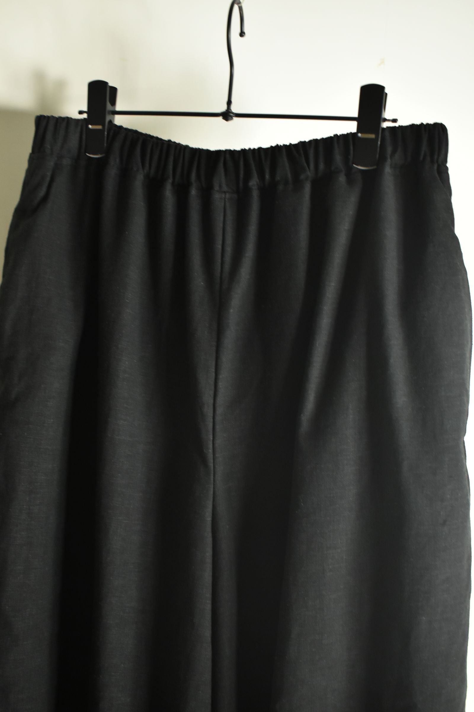 Layerd Easy Half Pants"Black" / レイヤードイージーハーフパンツ"ブラック"