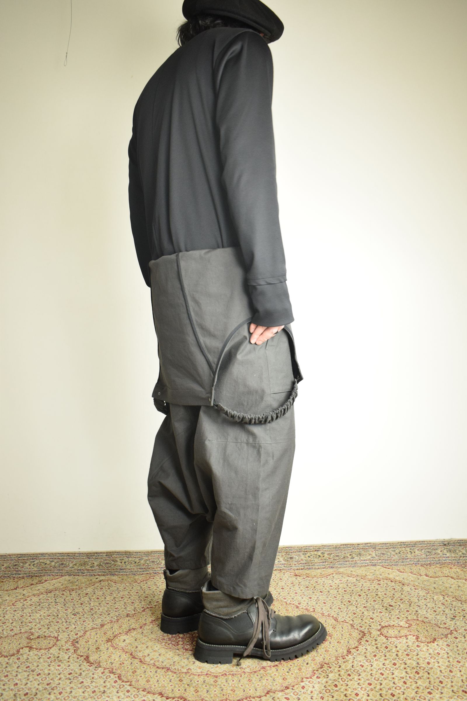 Deep Crotch Over All"Charcoal" / ディープクロッチオーバーオール"チャコール"