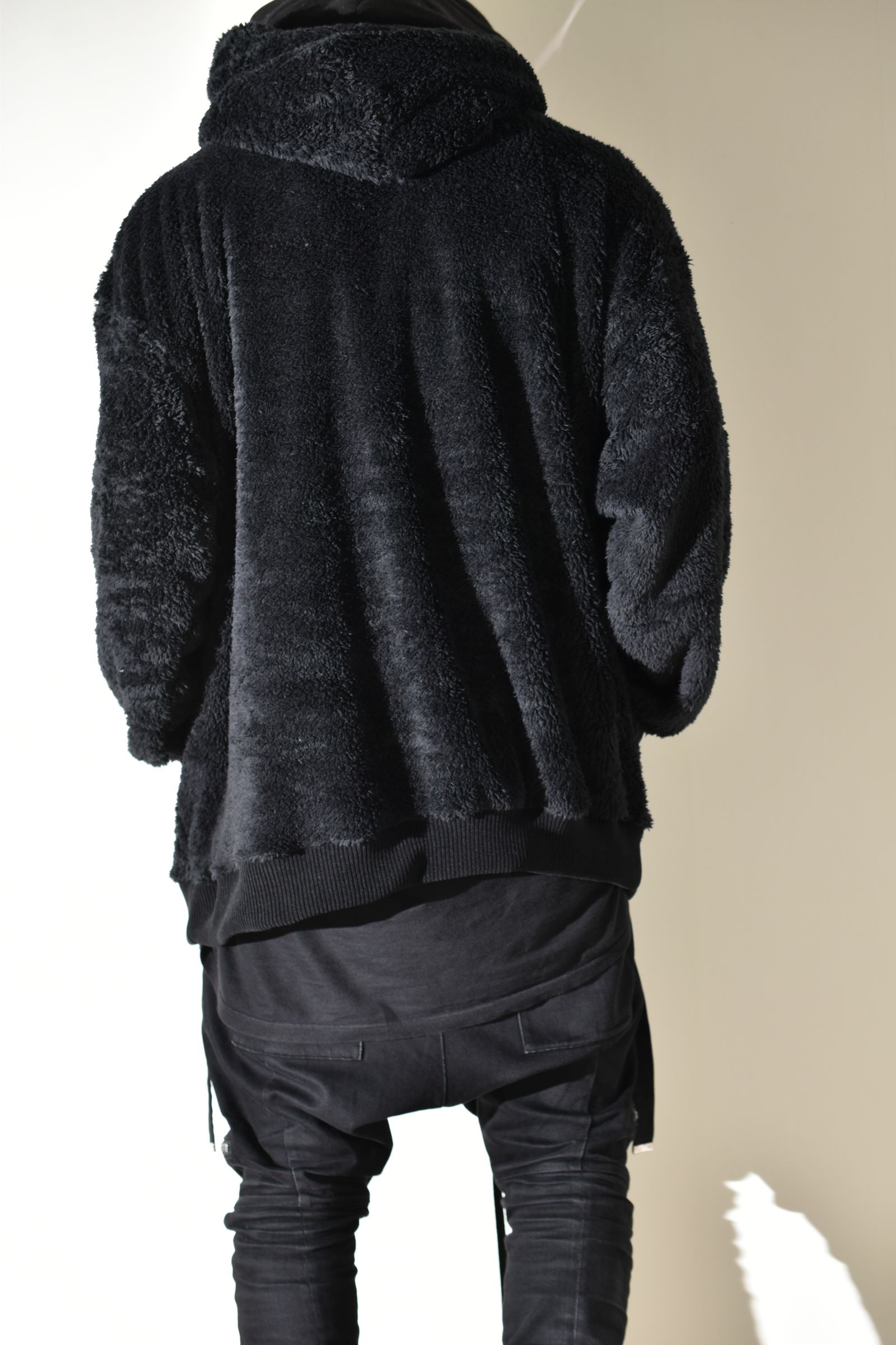 Fleece Big Hoodie "Black" / フリースビッグフーディ "ブラック"